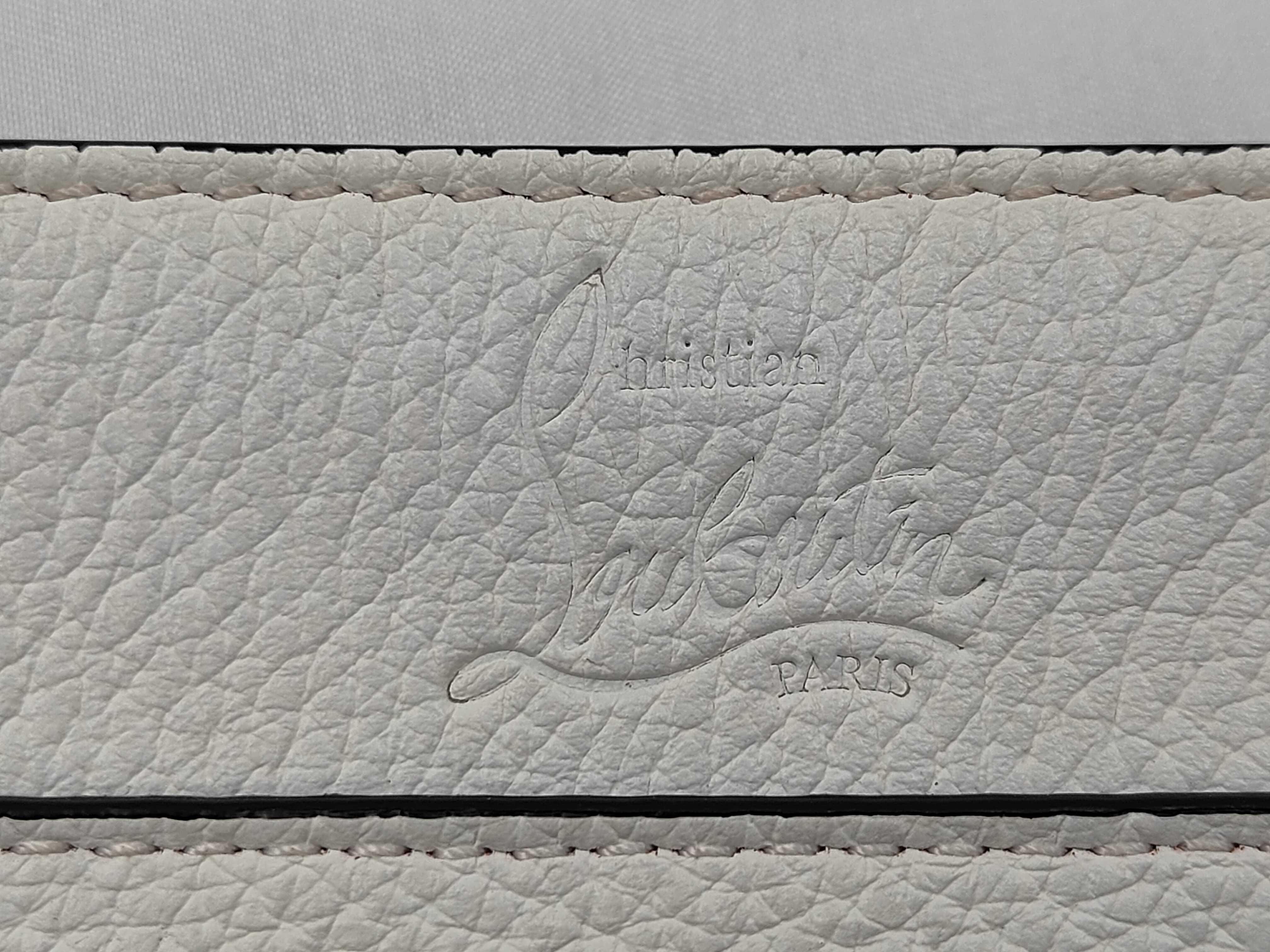 White Leather Clutch Bag Shoulder Bag — view 10