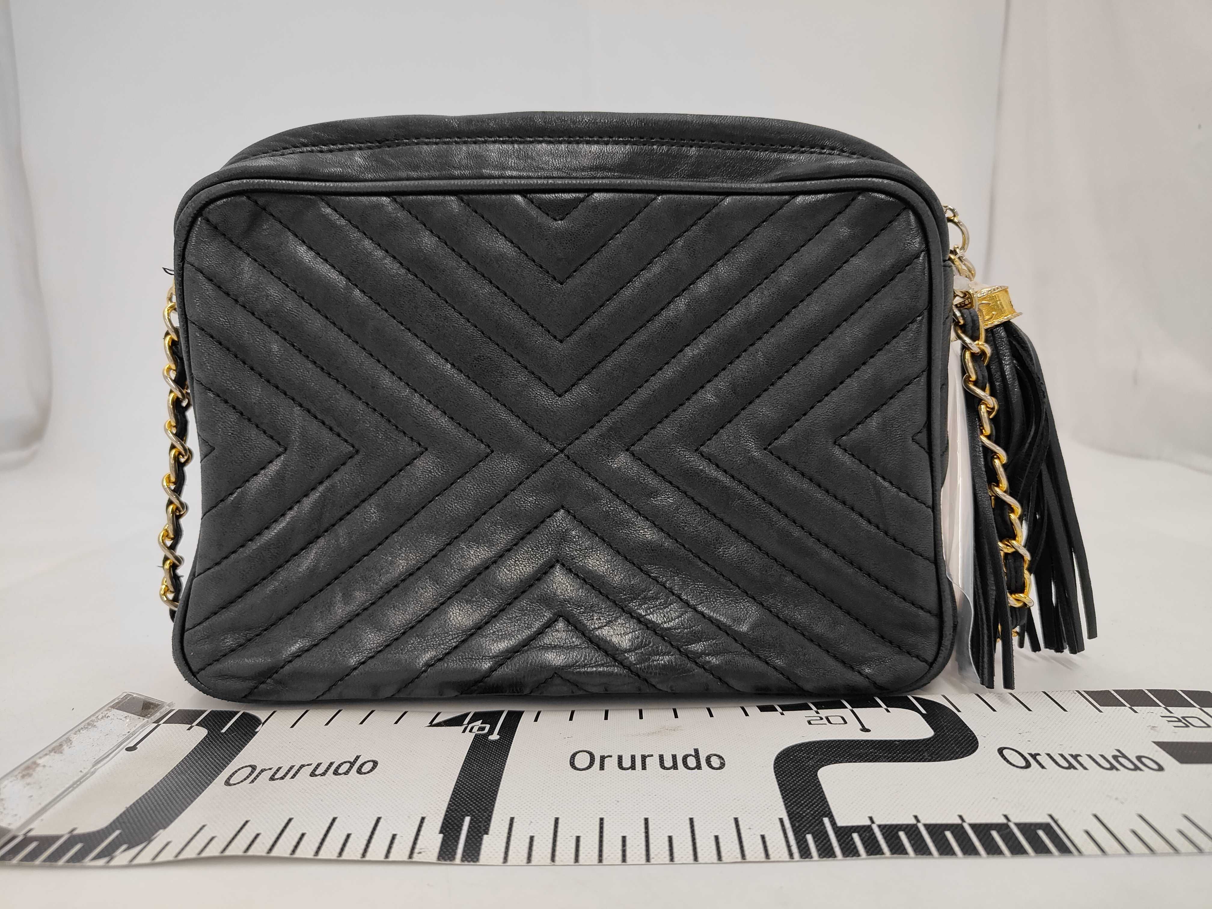 Fringe Shoulder Bag (Black) — view 2