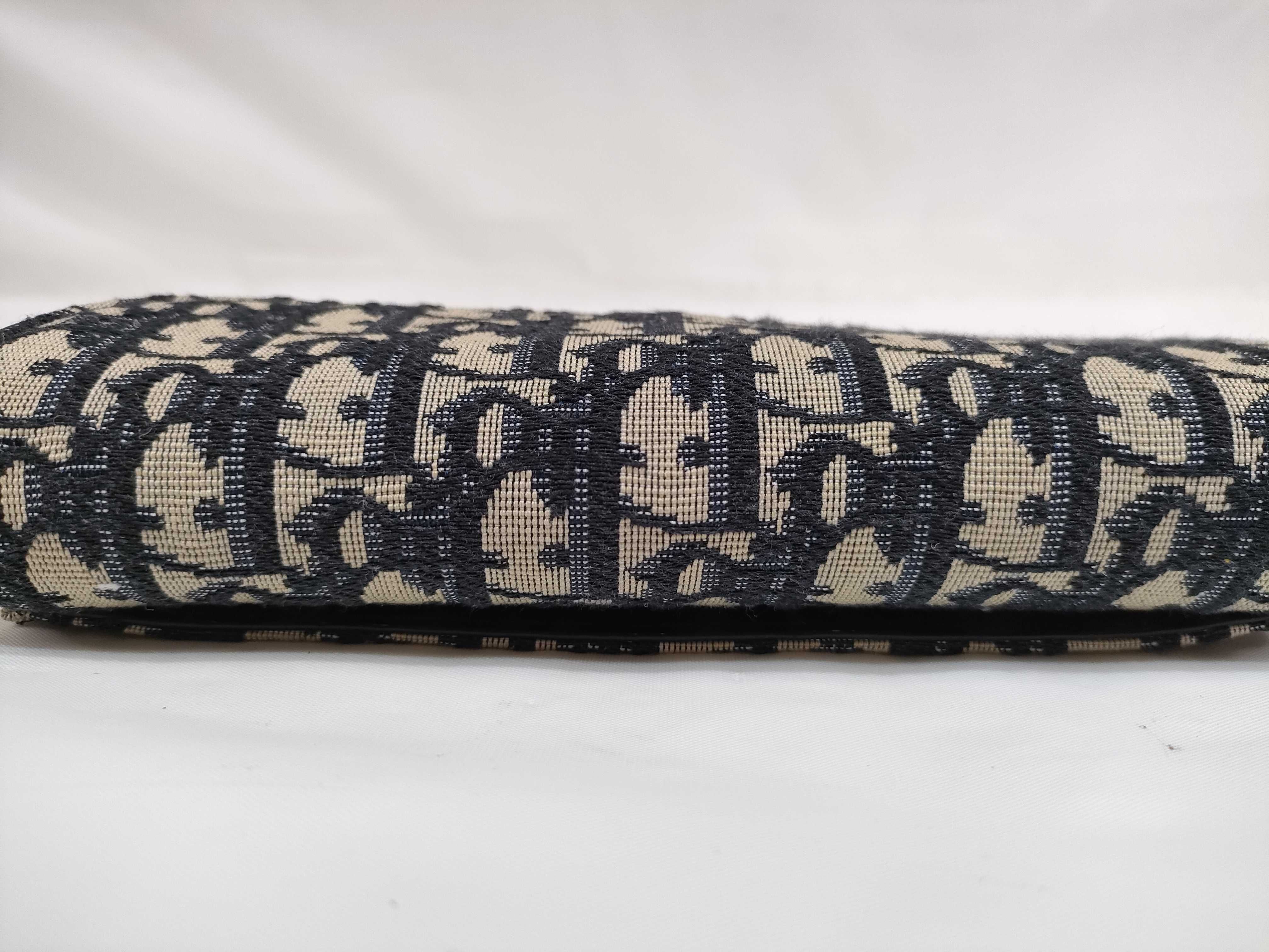 Trotter Christian Dior Oblique Saddle Chain Pouch Bag Wallet Small Pouch — view 7