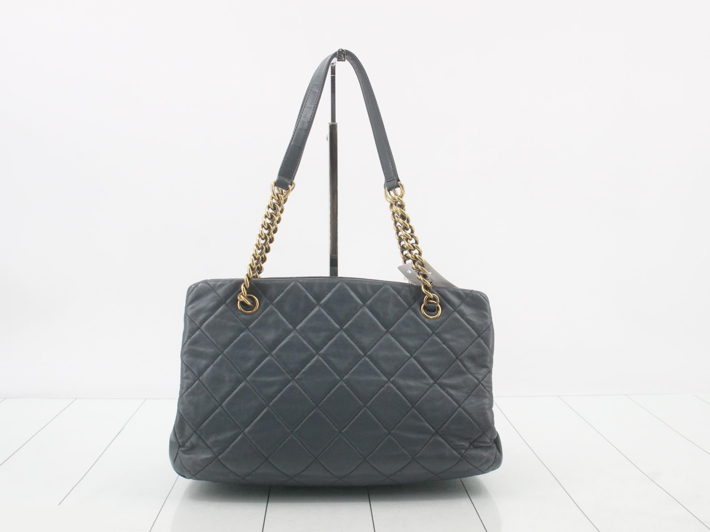 Leather Coco Mark Chain Semi-Shoulder Bag — view 2