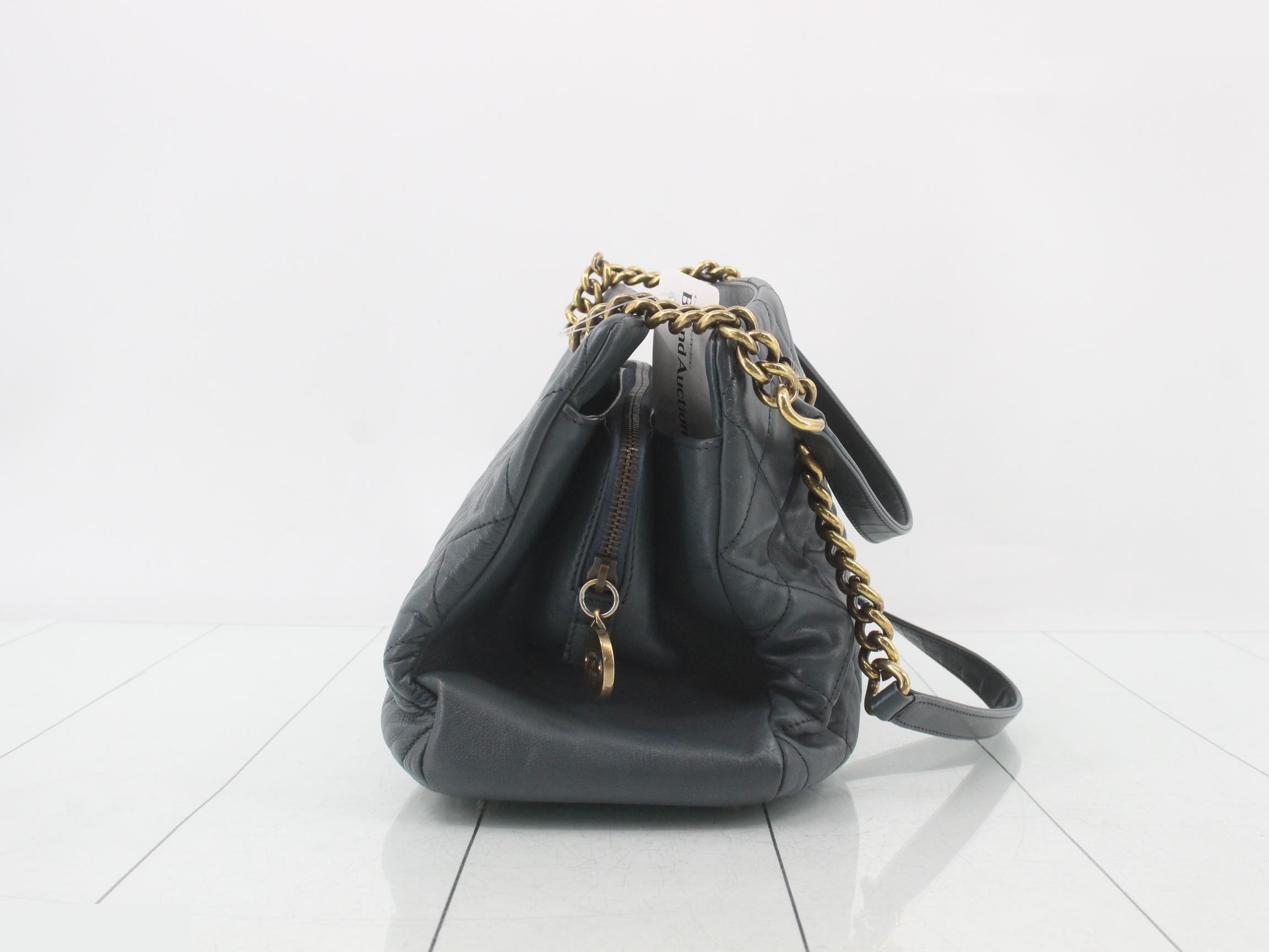 Leather Coco Mark Chain Semi-Shoulder Bag — view 4