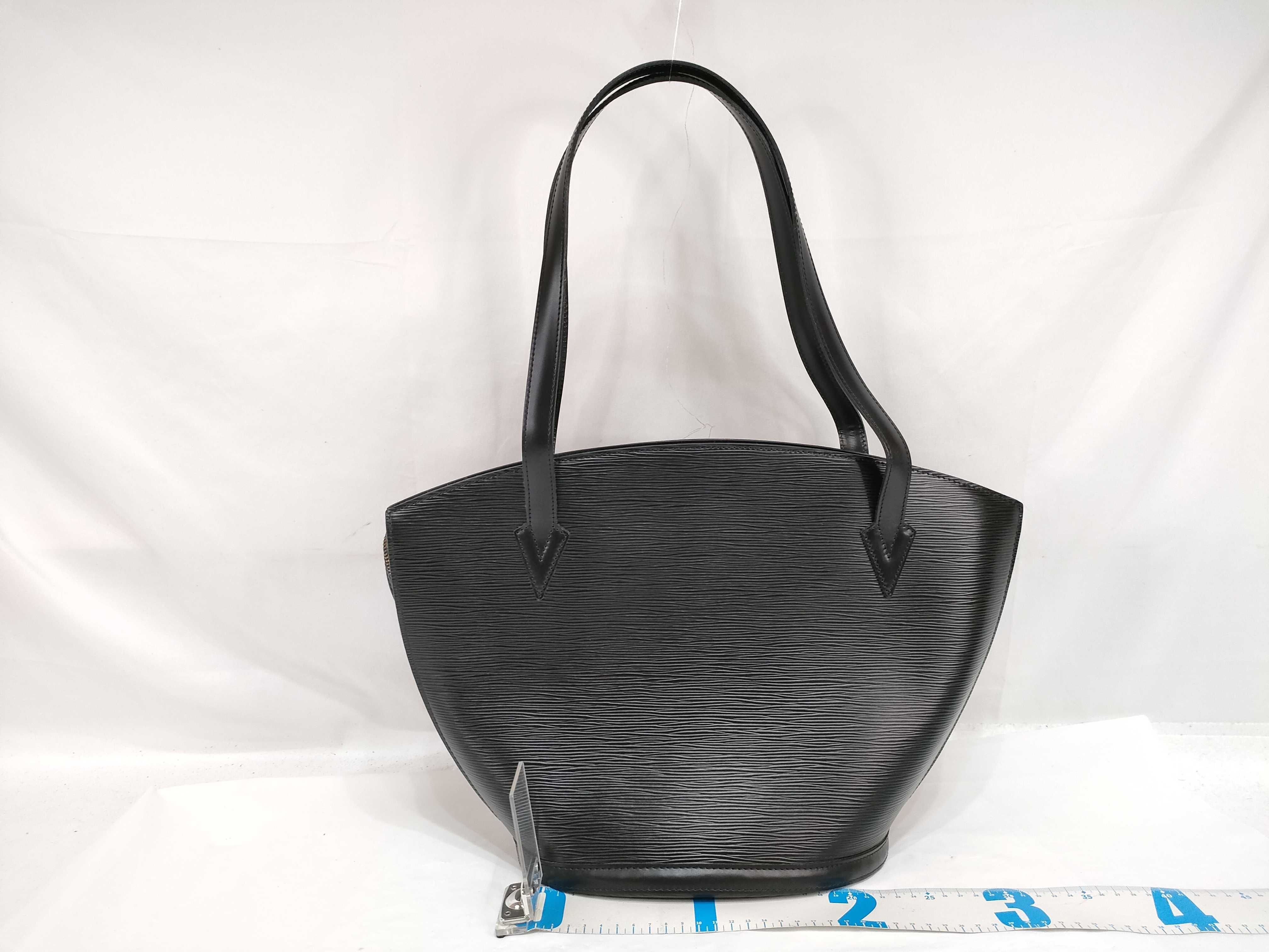 Epi Black Leather Epi Saint Jacques Handbag — view 2