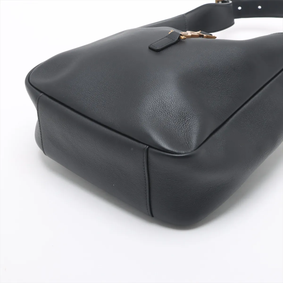 LE 5 A 7 Small Leather Shoulder Bag Black 713938 — view 3