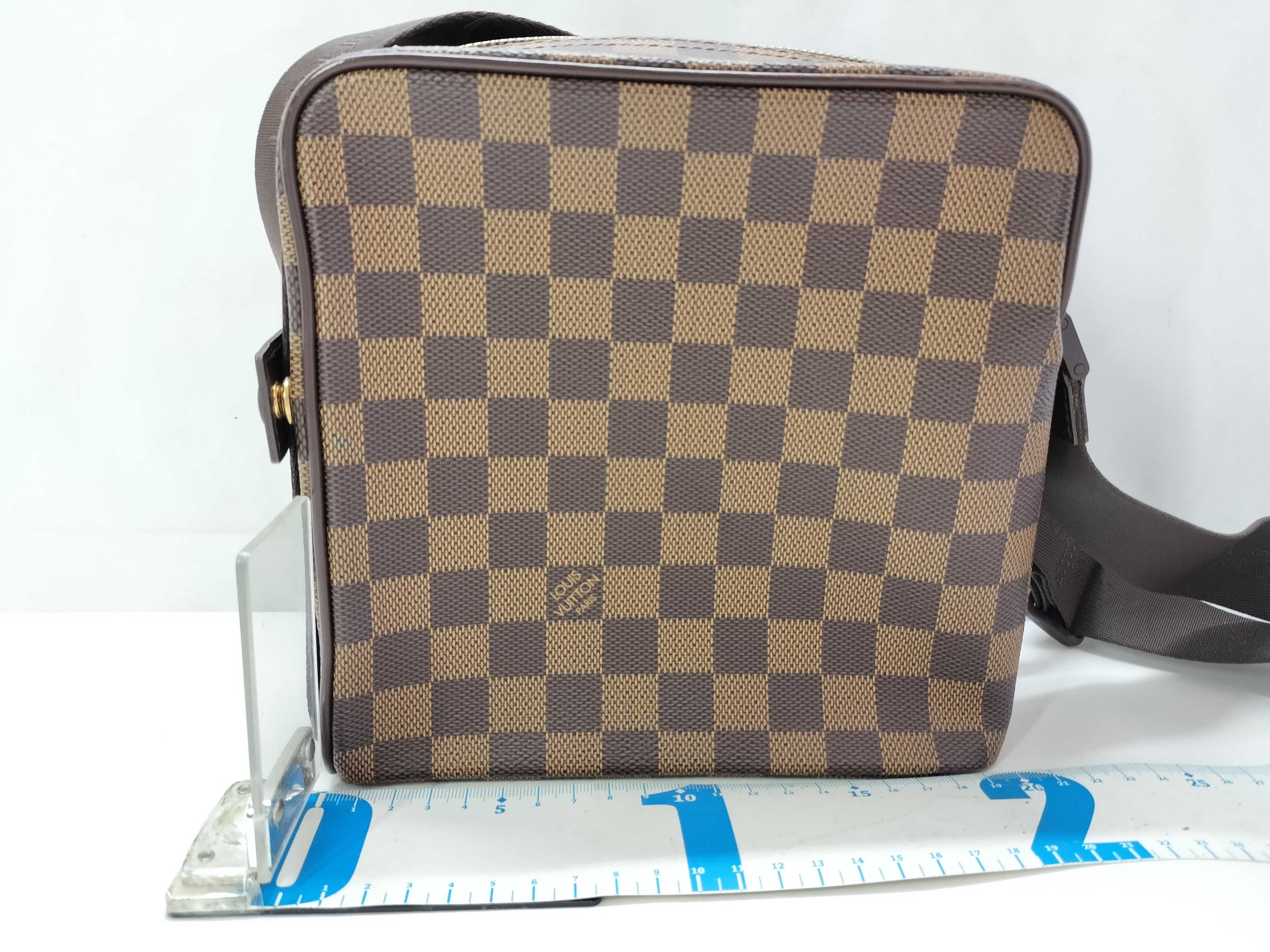 Damier Olaf PM N41442 MI1026 Brown Shoulder Bag — view 2