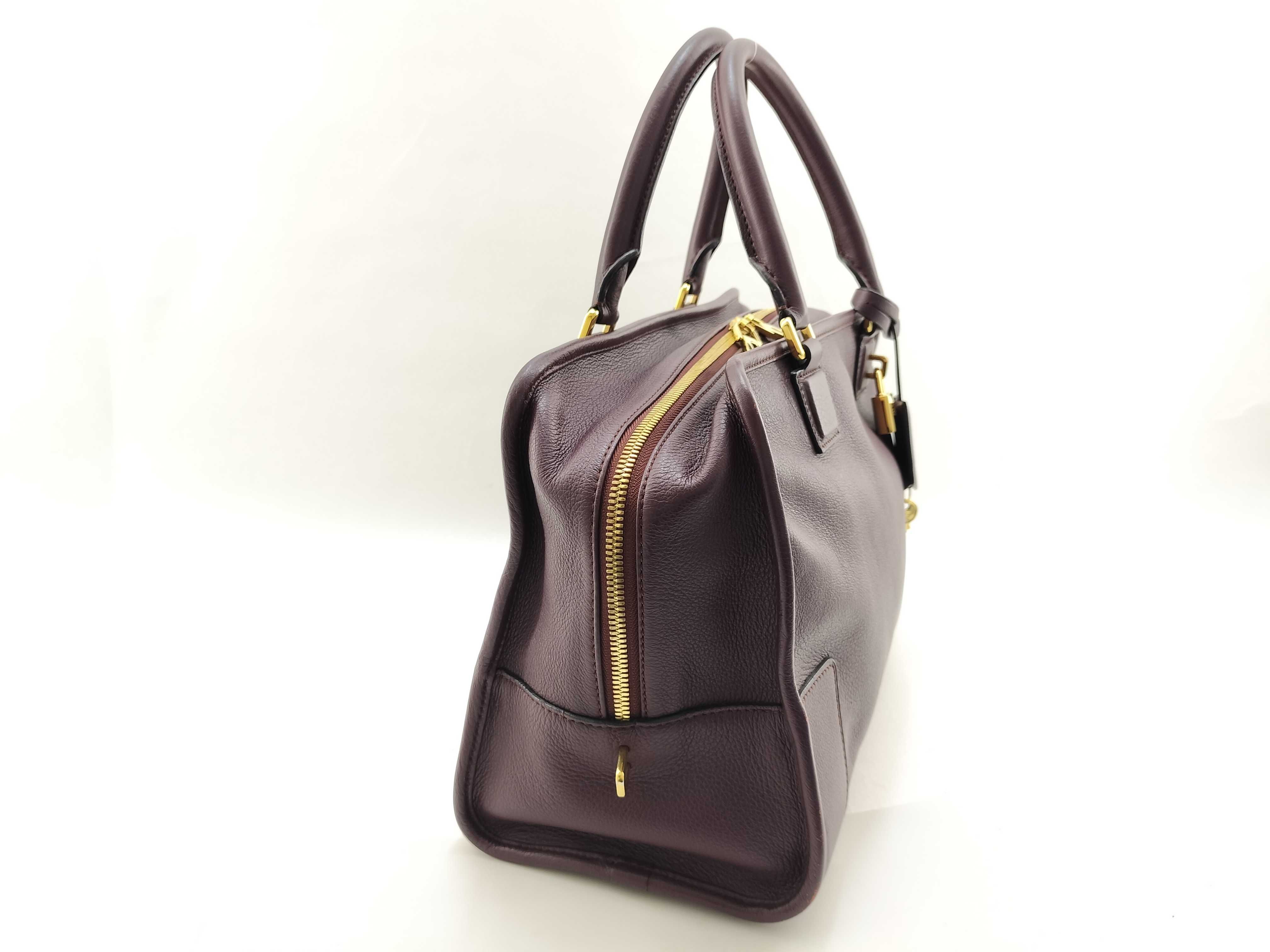 Amazona 36 Bordeaux Color Boston Hand Handbag — view 3