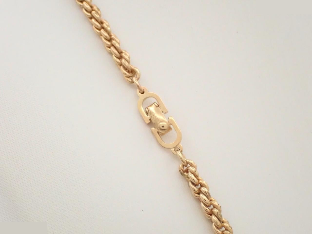 CD logo GP long necklace, pouch, chain approximately 88cm — view 2