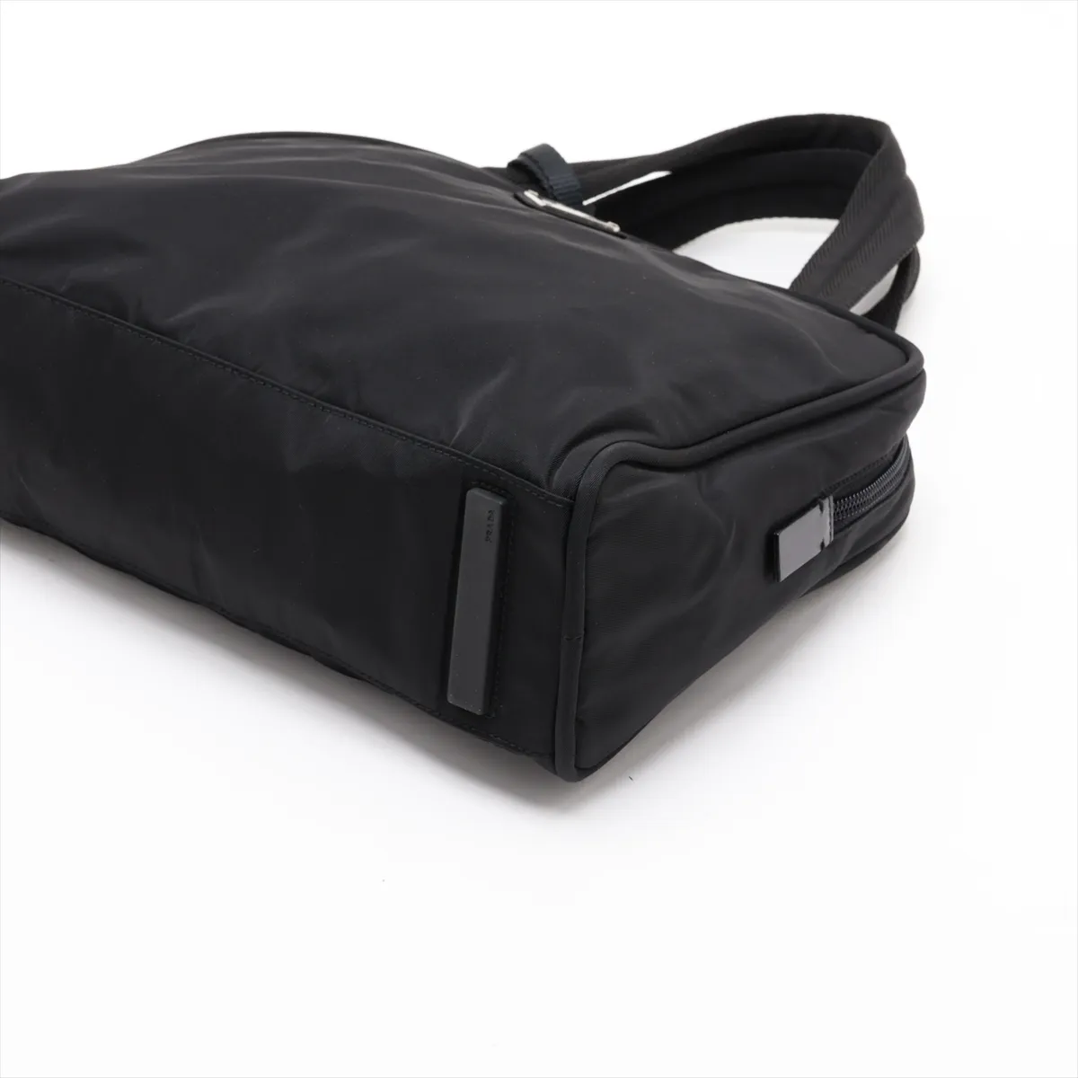 Tessuto Nylon Handbag, Black — view 3