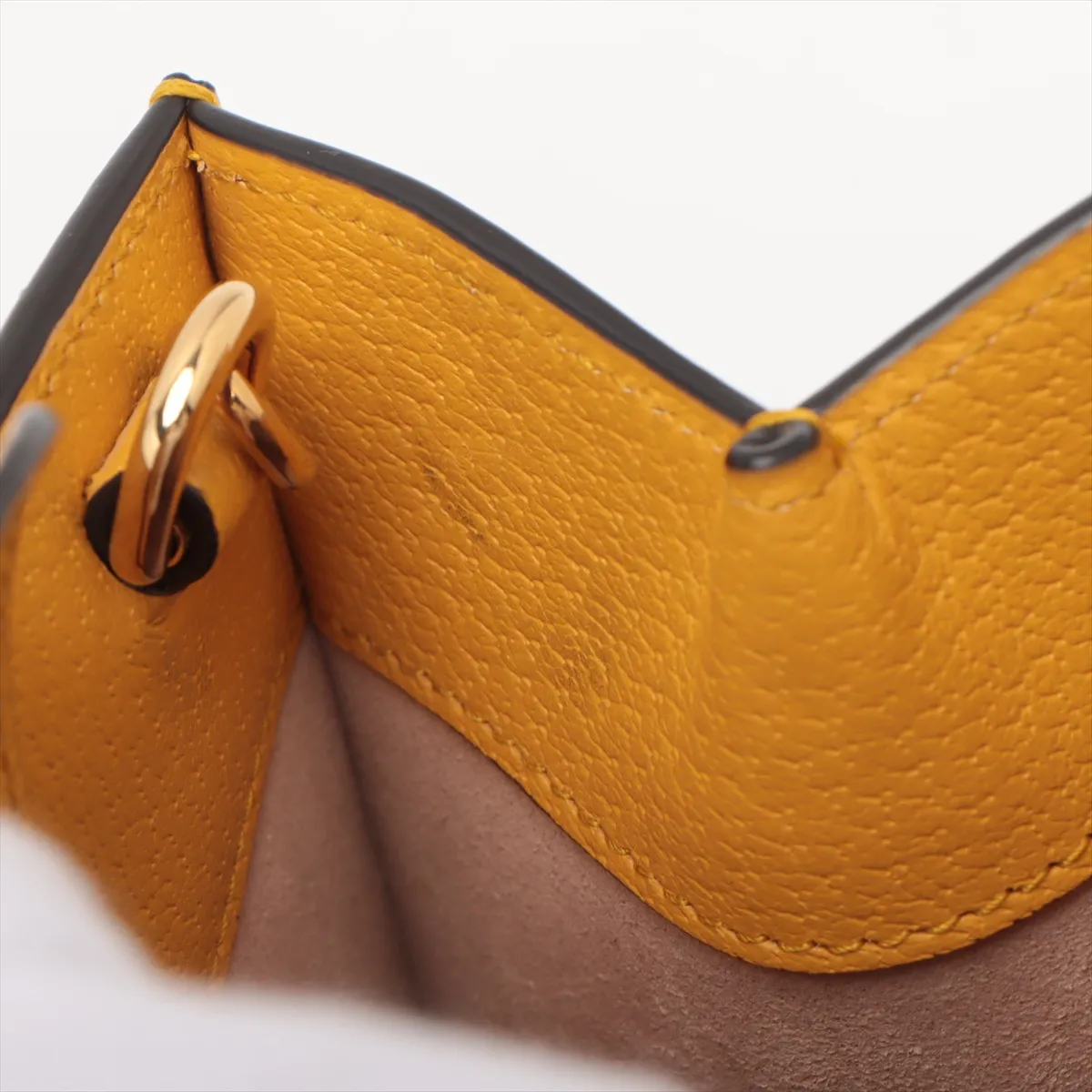 Bamboo Diana Leather 2WAY Handbag Yellow 702721 — view 12