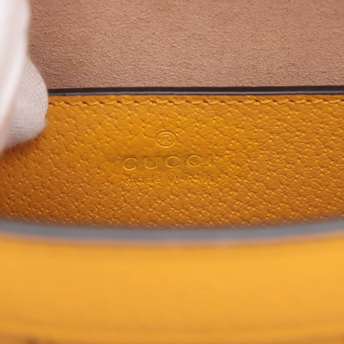 Bamboo Diana Leather 2WAY Handbag Yellow 702721 — view 10