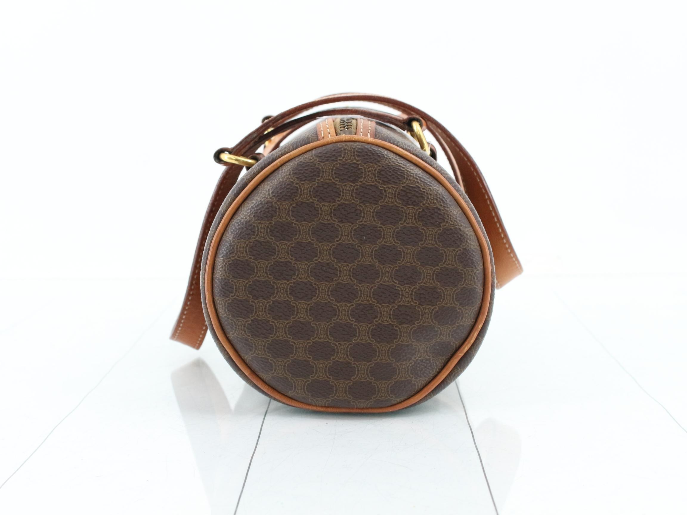 Macadam Logo Drum Bag, Brown, 25 x 14 cm — view 3