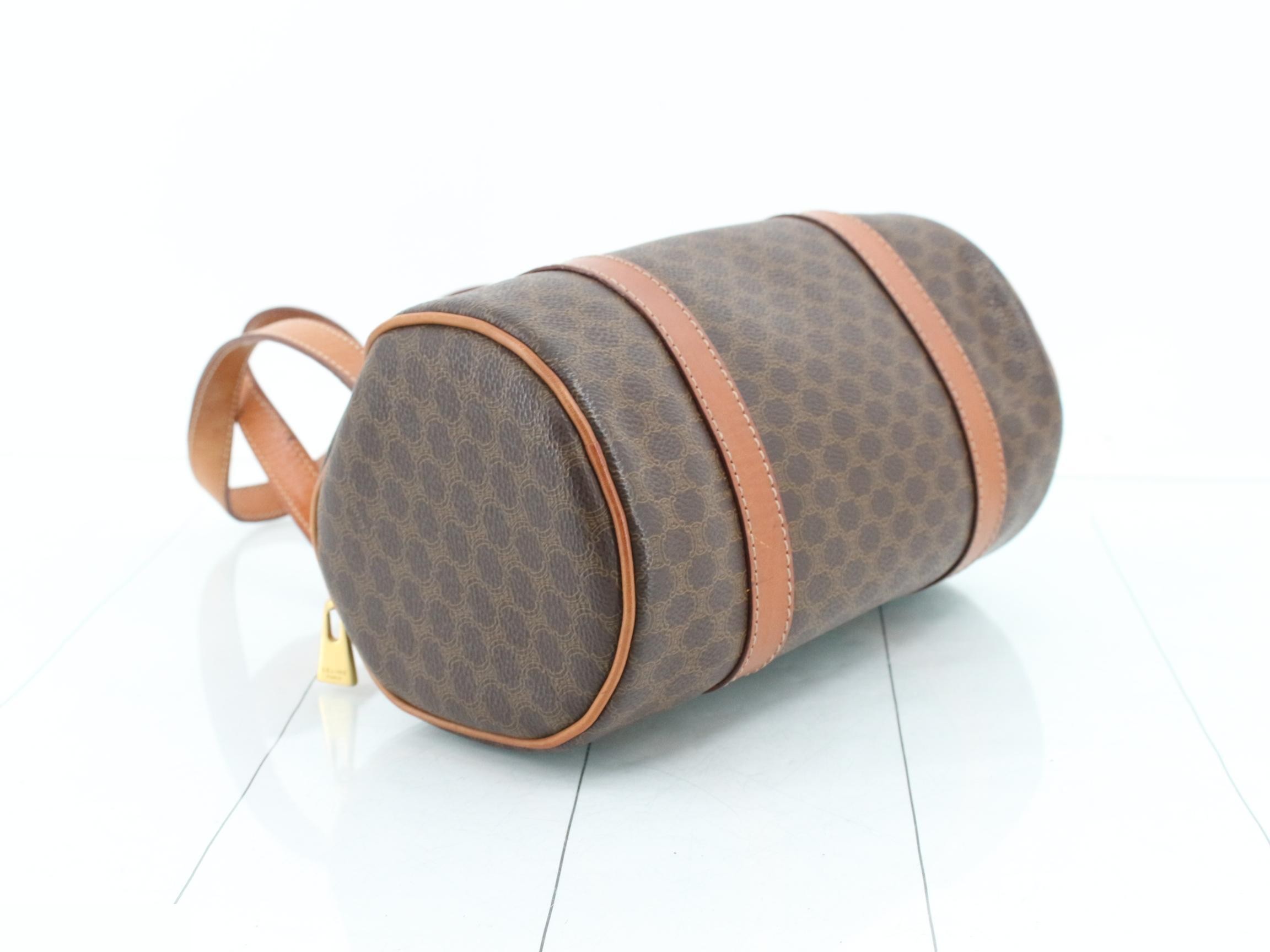 Macadam Logo Drum Bag, Brown, 25 x 14 cm — view 5