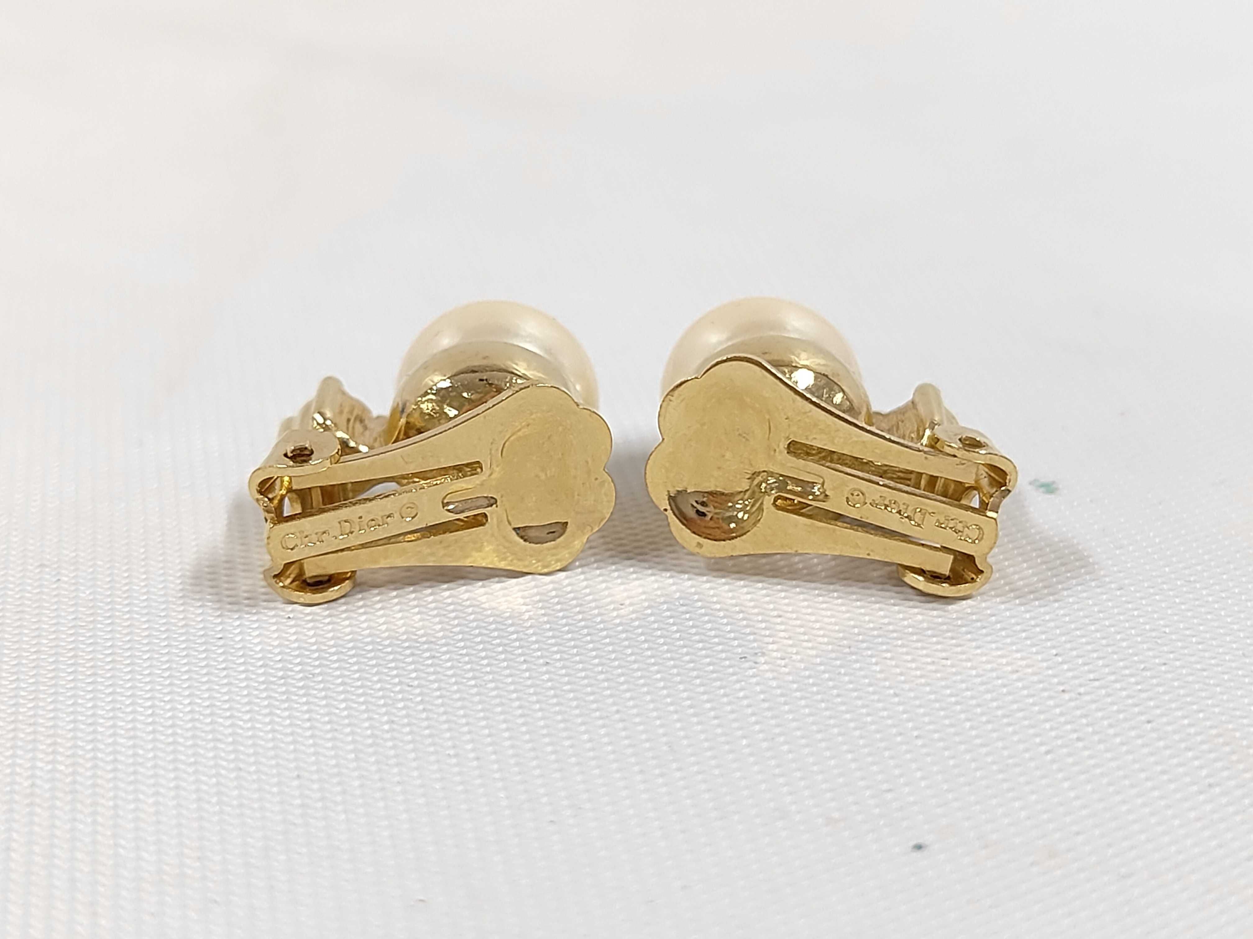earrings, faux pearl earrings — view 3