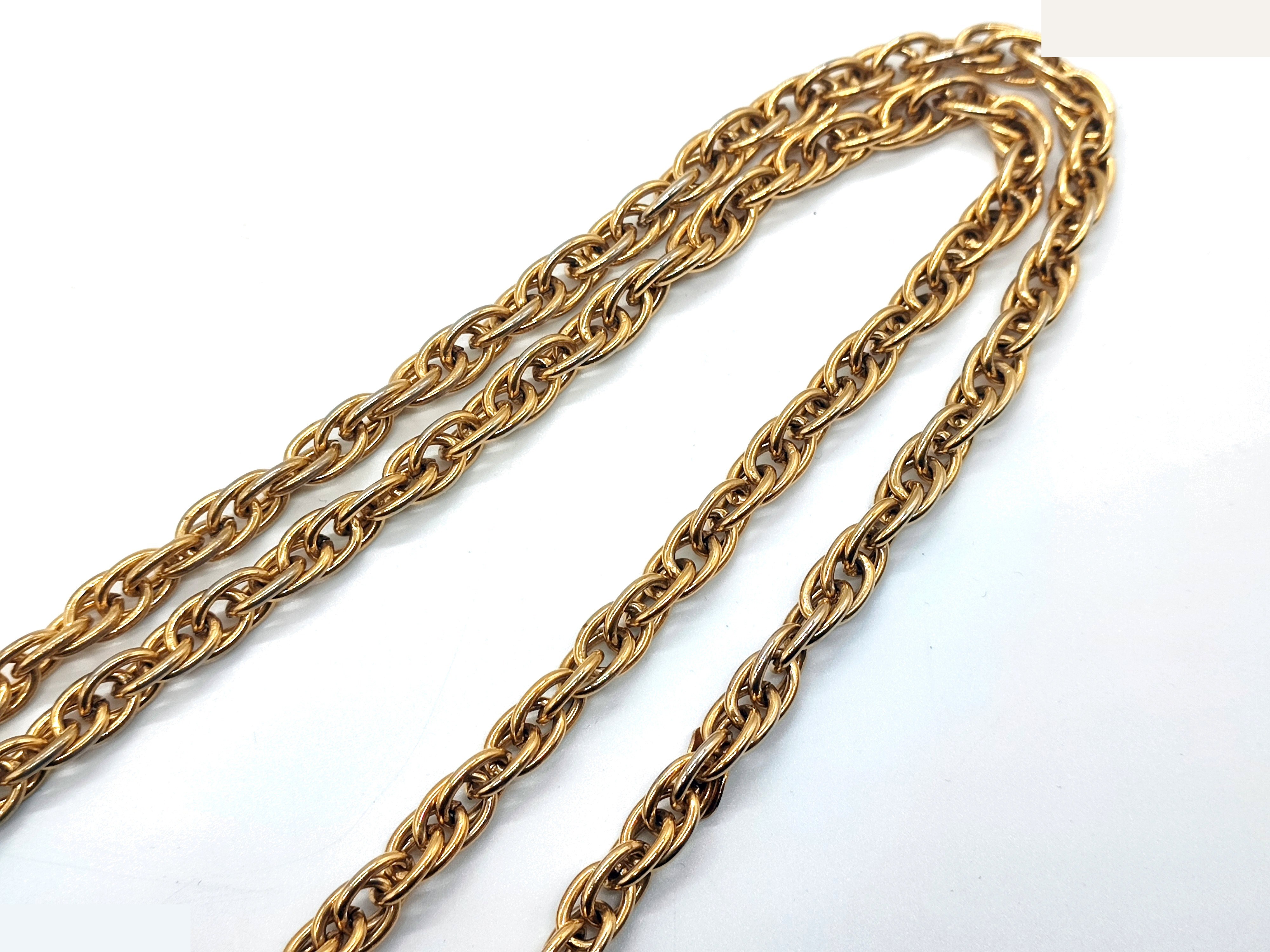 Coco Mark Rhinestone Triple Strand Swing Lariat Necklace — view 6