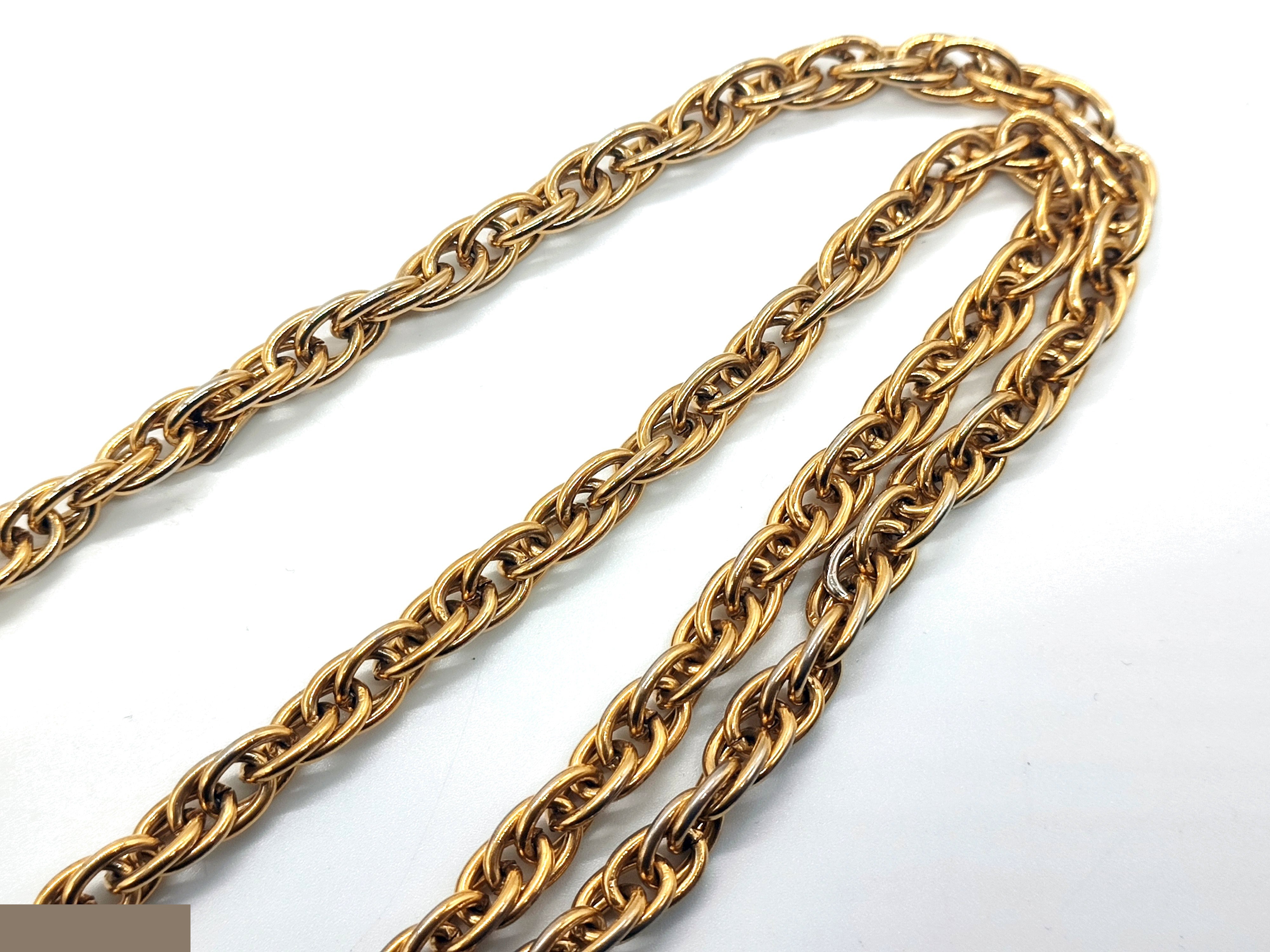 Coco Mark Rhinestone Triple Strand Swing Lariat Necklace — view 9