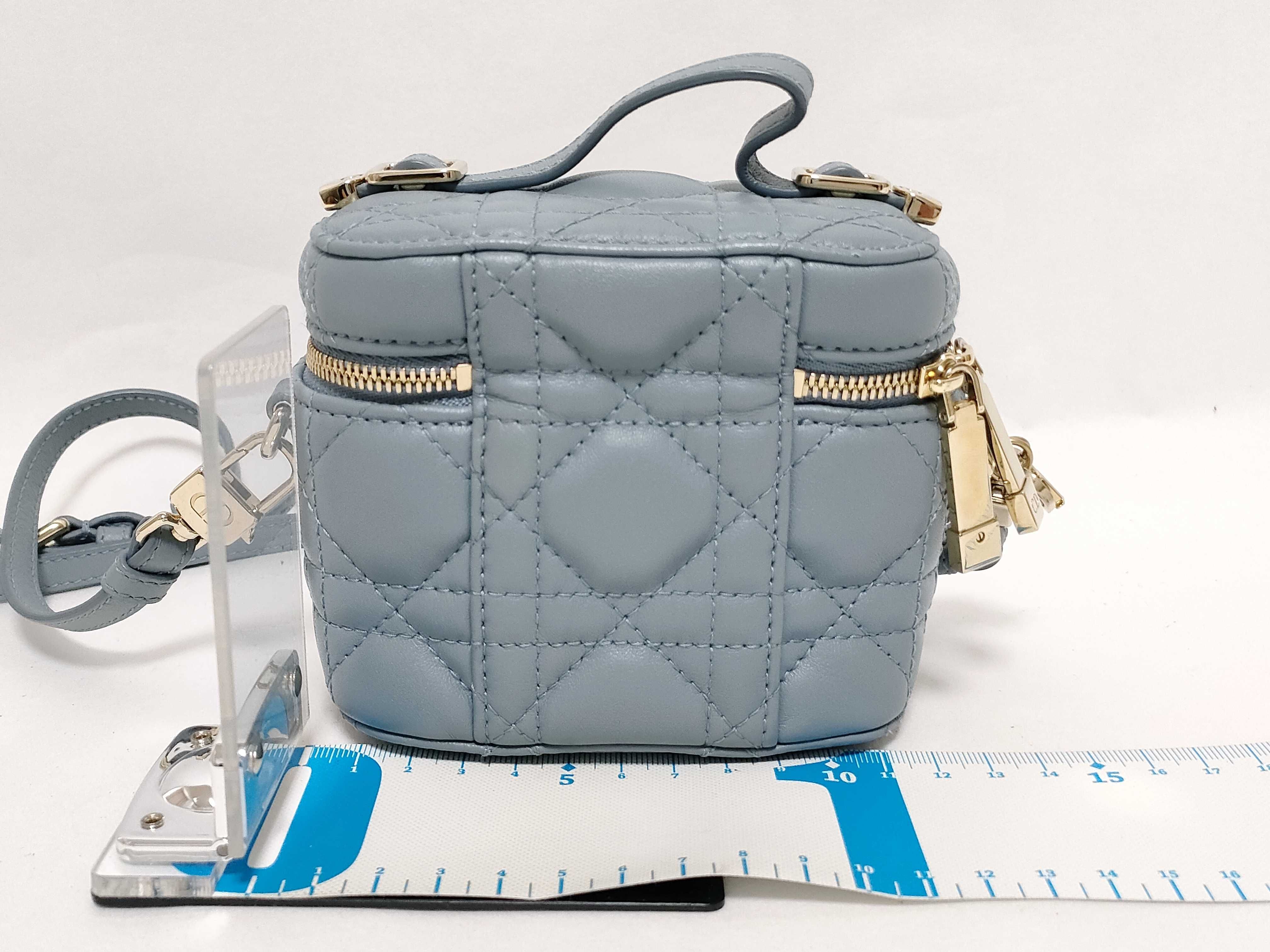Lady Dior Cannage Lady Micro Leather Vanity Bag Shoulder Bag 2-Way Vanity Bag — view 2