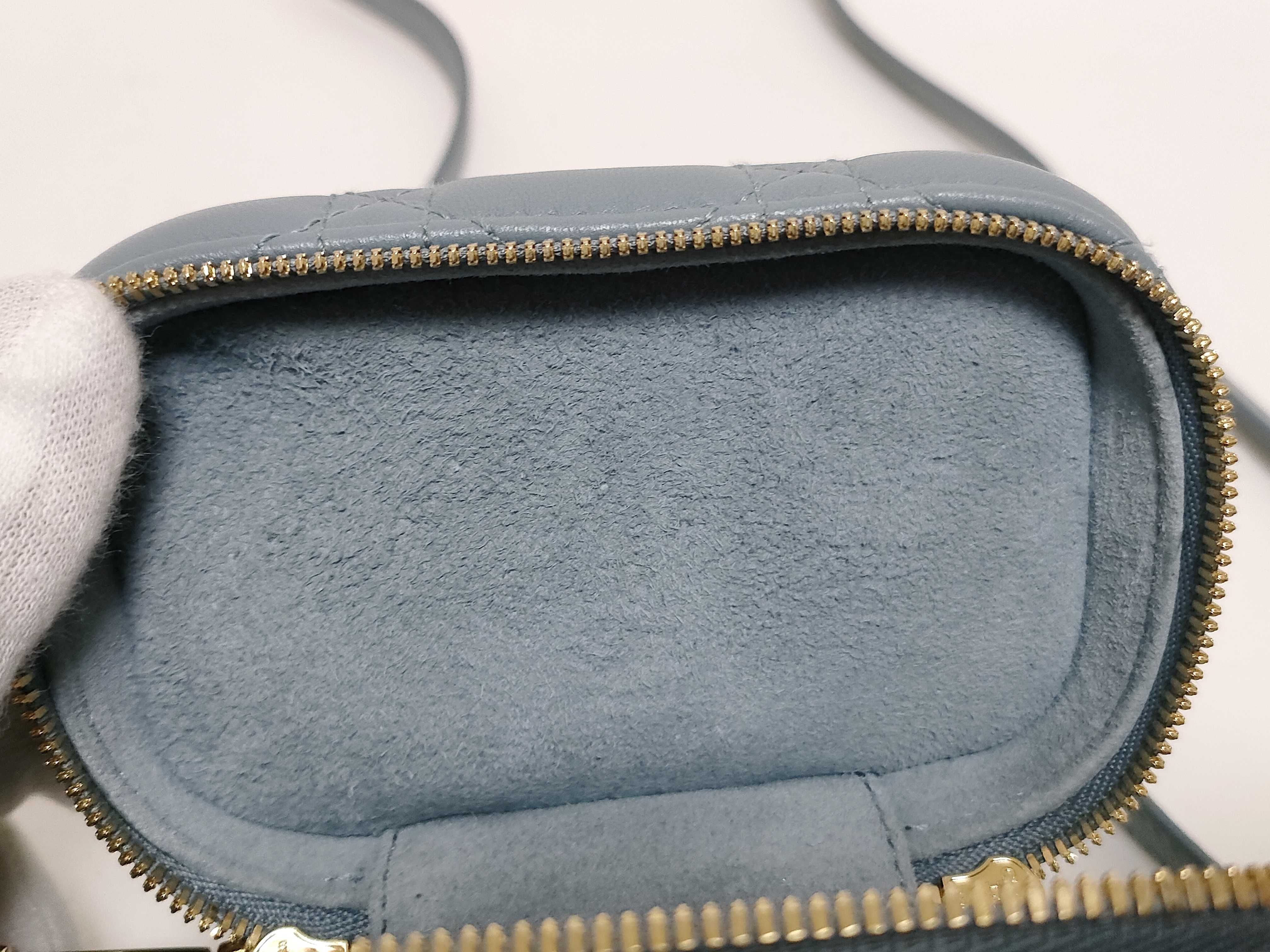 Lady Dior Cannage Lady Micro Leather Vanity Bag Shoulder Bag 2-Way Vanity Bag — view 11