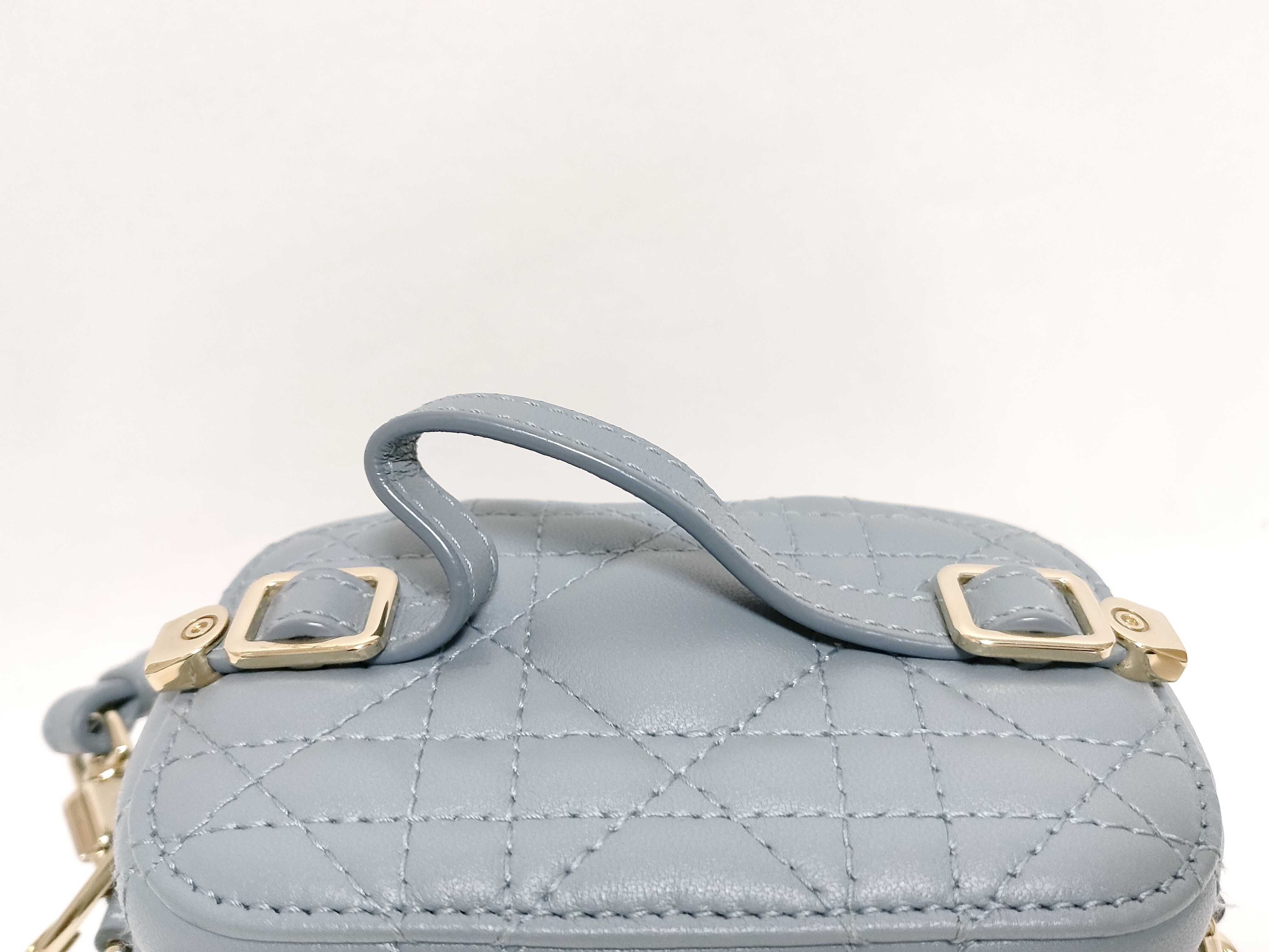 Lady Dior Cannage Lady Micro Leather Vanity Bag Shoulder Bag 2-Way Vanity Bag — view 3