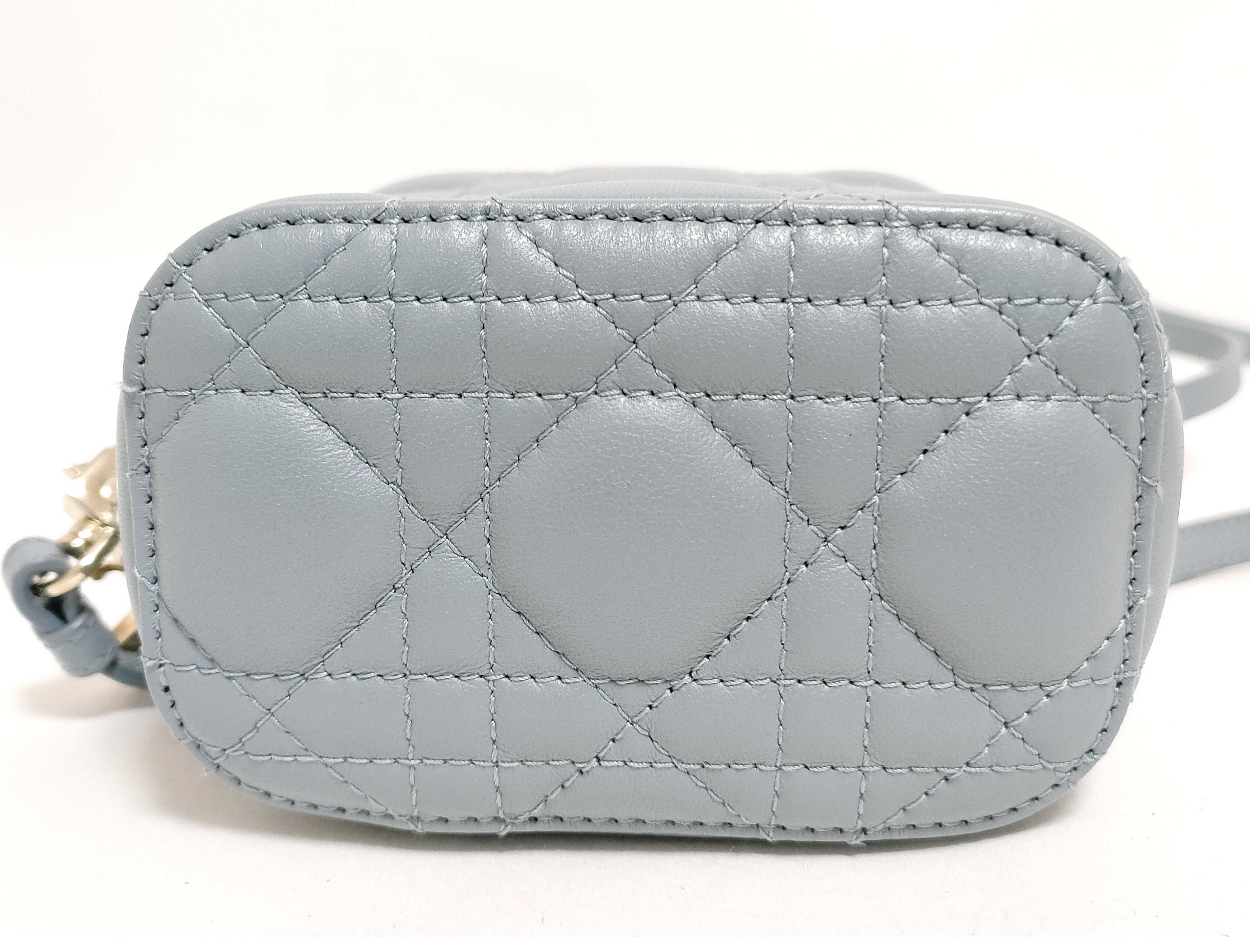 Lady Dior Cannage Lady Micro Leather Vanity Bag Shoulder Bag 2-Way Vanity Bag — view 9