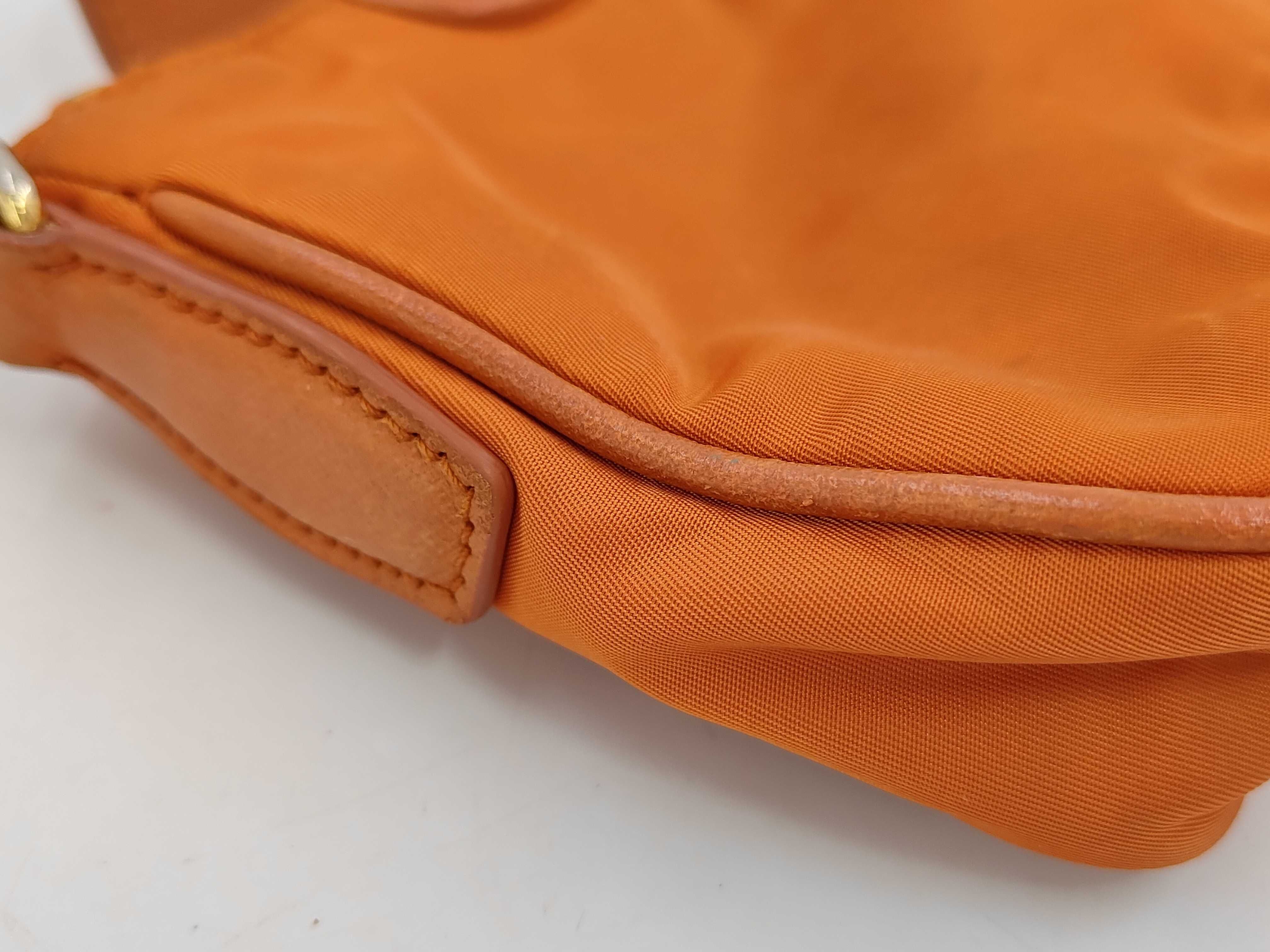 Nylon Mini Chain Crossbody Bag Orange BT0779 Shoulder Bag — view 11
