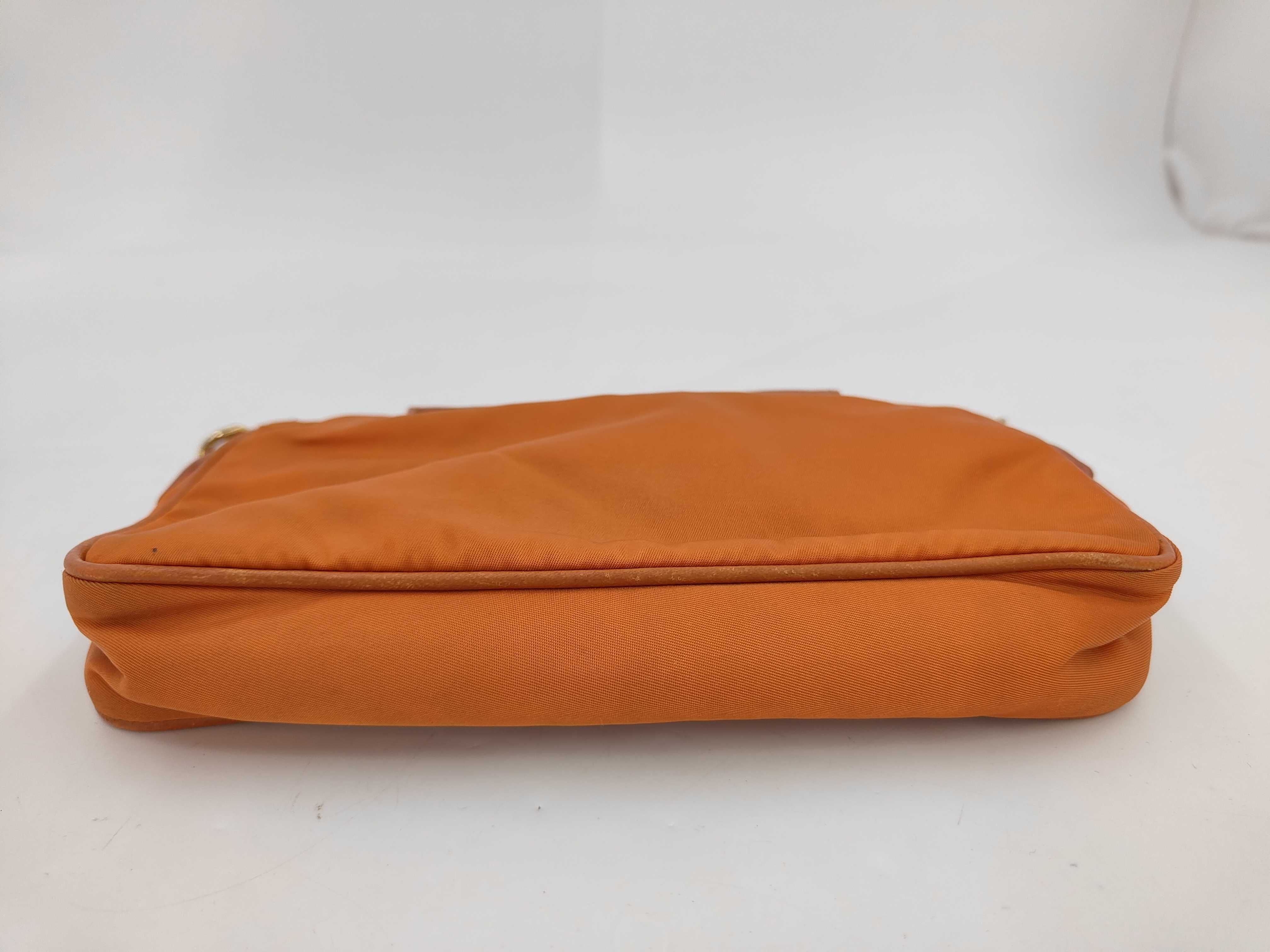 Nylon Mini Chain Crossbody Bag Orange BT0779 Shoulder Bag — view 3