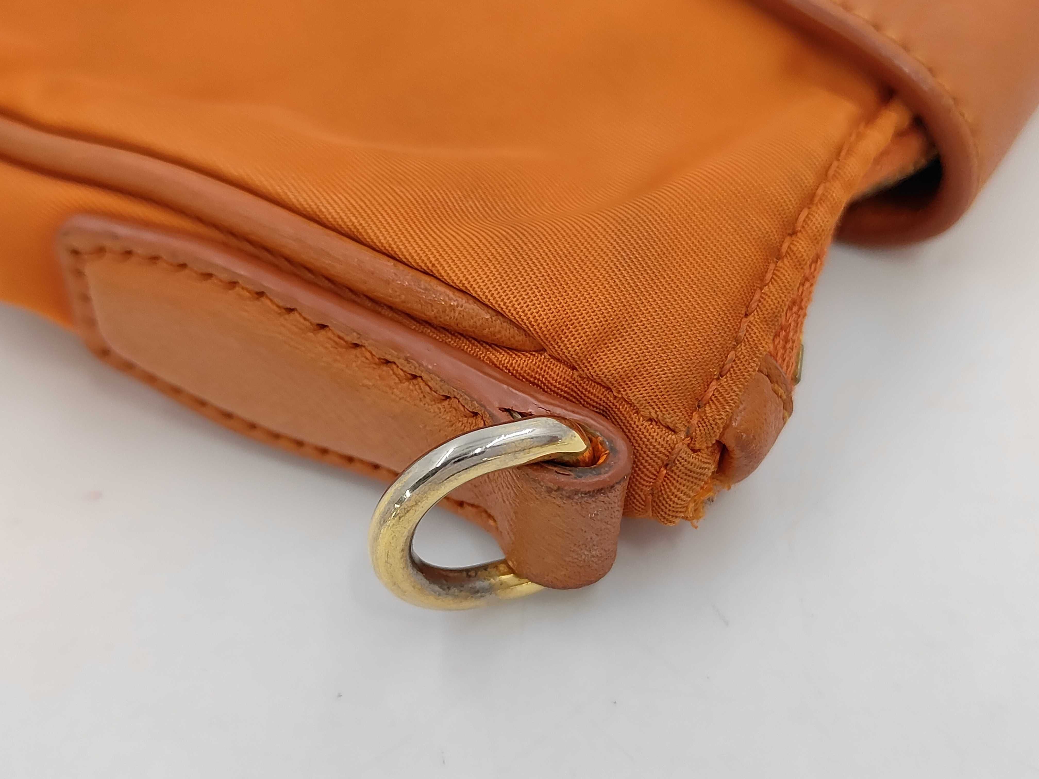 Nylon Mini Chain Crossbody Bag Orange BT0779 Shoulder Bag — view 5