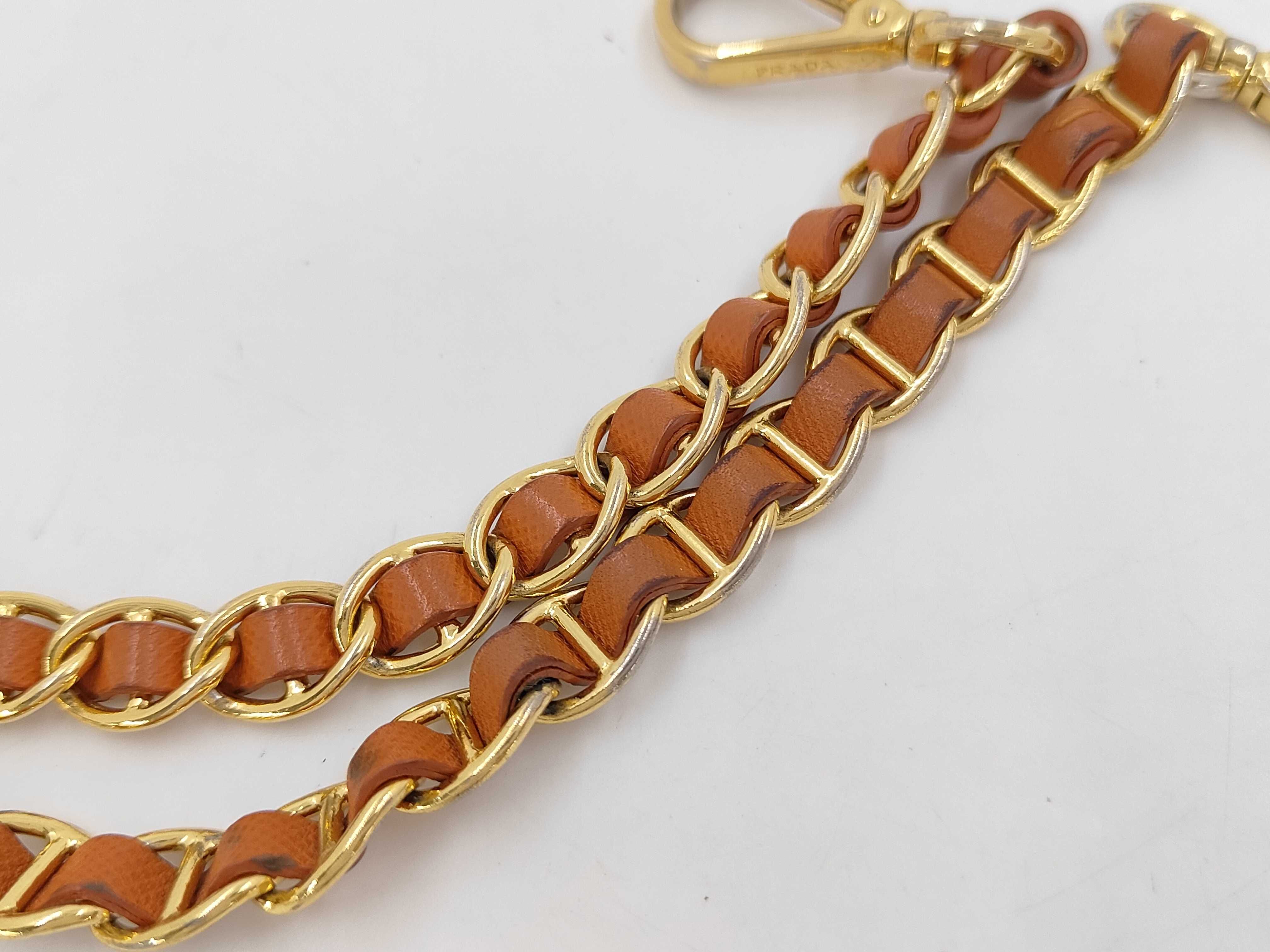 Nylon Mini Chain Crossbody Bag Orange BT0779 Shoulder Bag — view 7