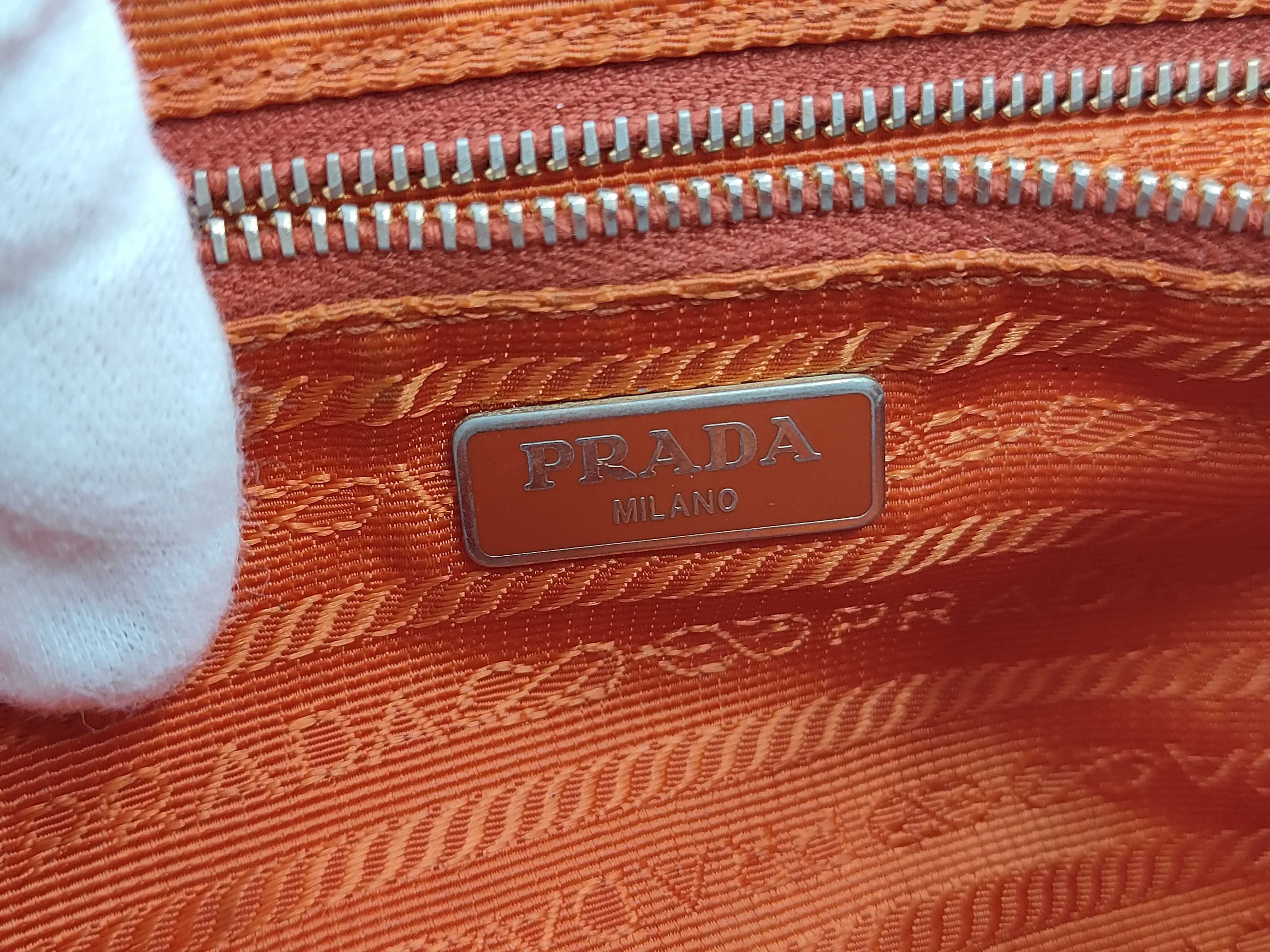 Nylon Mini Chain Crossbody Bag Orange BT0779 Shoulder Bag — view 10
