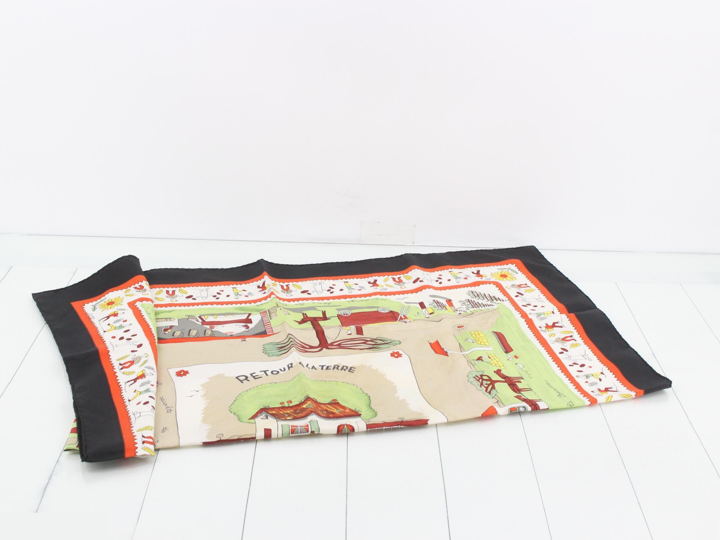 Carré 90 "Returning Home" Silk Scarf — view 3