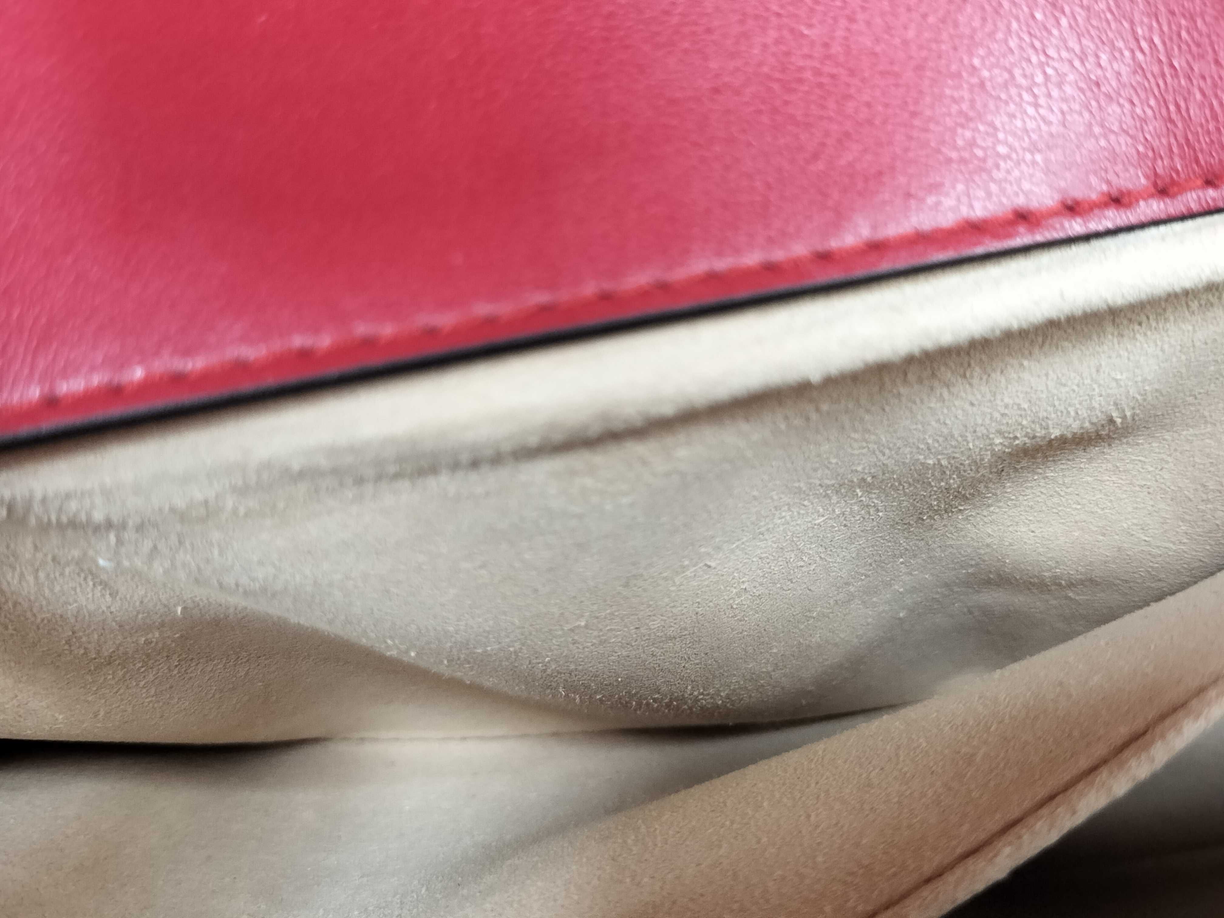 Red Calfskin GG Marmont 446744 Chain Shoulder Bag — view 11