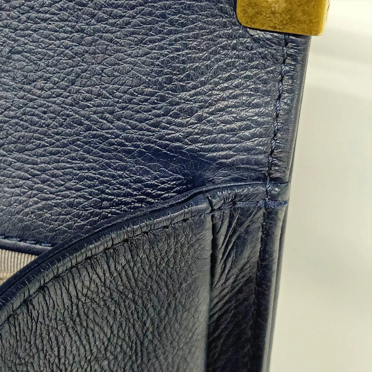 Boy Chanel 25 Leather Chain Shoulder Bag, Blue with Gold Hardware, 20938071, Serial Number in the 20s, A67086 — view 14