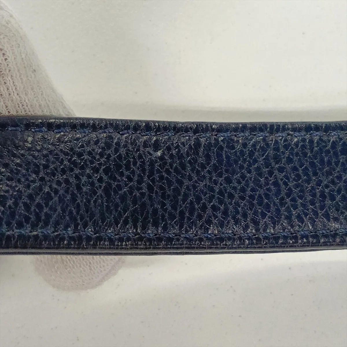 Boy Chanel 25 Leather Chain Shoulder Bag, Blue with Gold Hardware, 20938071, Serial Number in the 20s, A67086 — view 10
