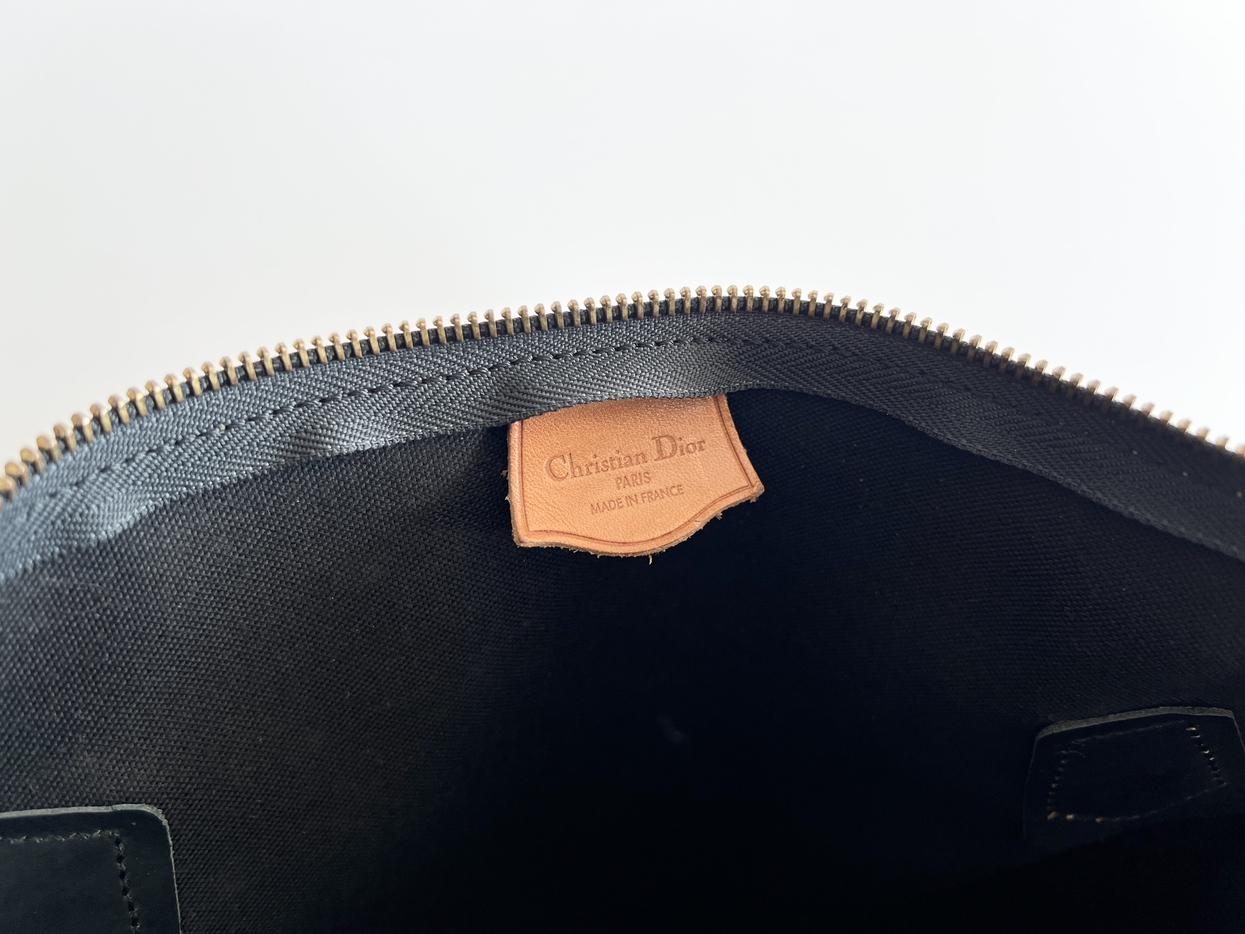 Christian Dior Trotter Leather PVC Boston Bag Handbag Boston Bag — view 7