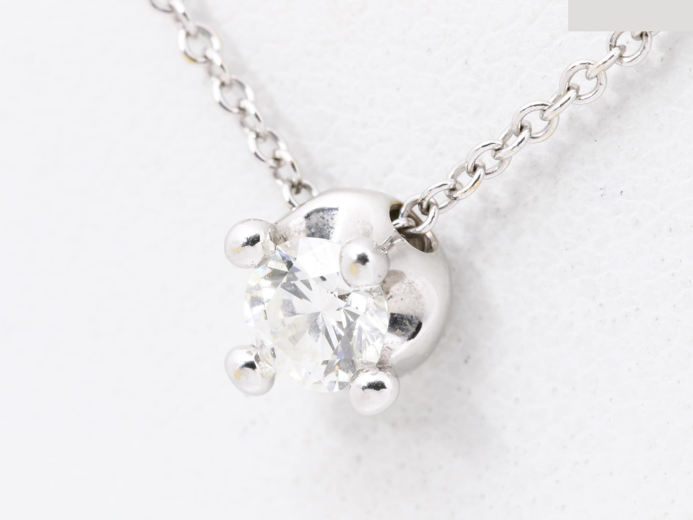 Corona Necklace, 750WG, Diamond, 0.36 H, VS1, *NONE — view 4