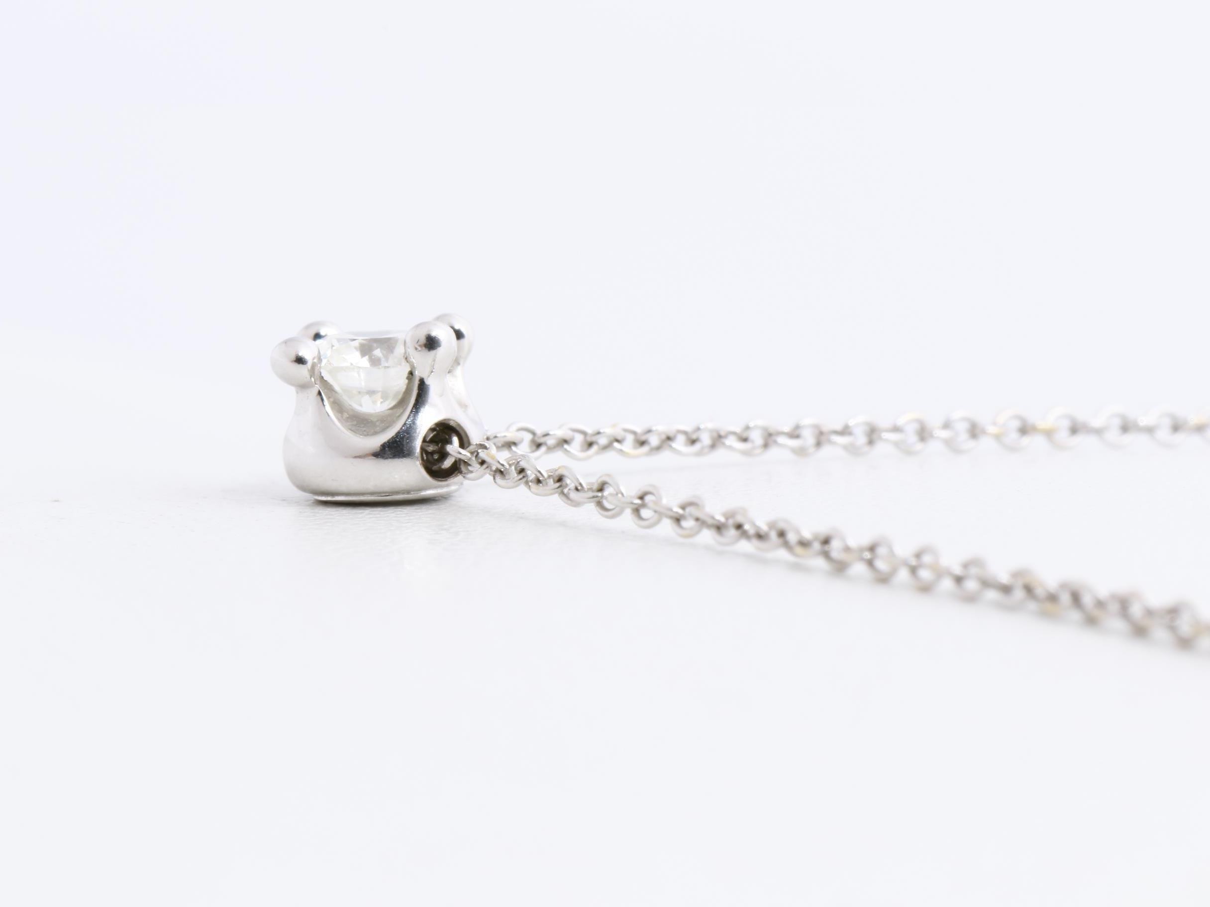 Corona Necklace, 750WG, Diamond, 0.36 H, VS1, *NONE — view 5