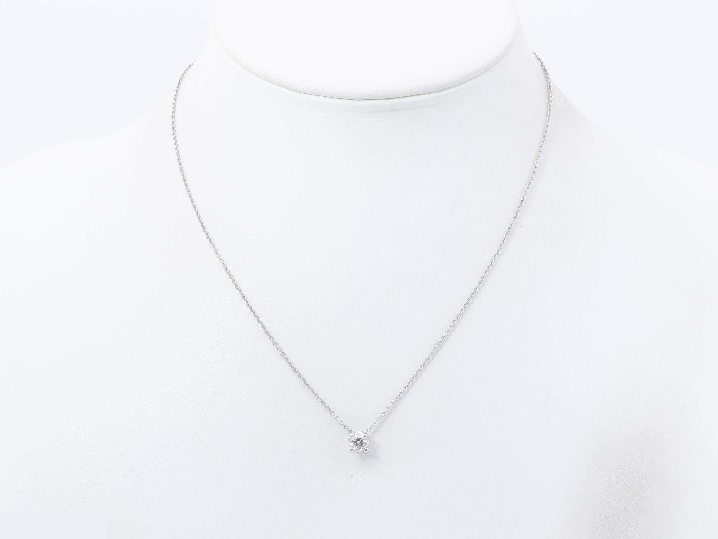 Corona Necklace, 750WG, Diamond, 0.36 H, VS1, *NONE — view 7