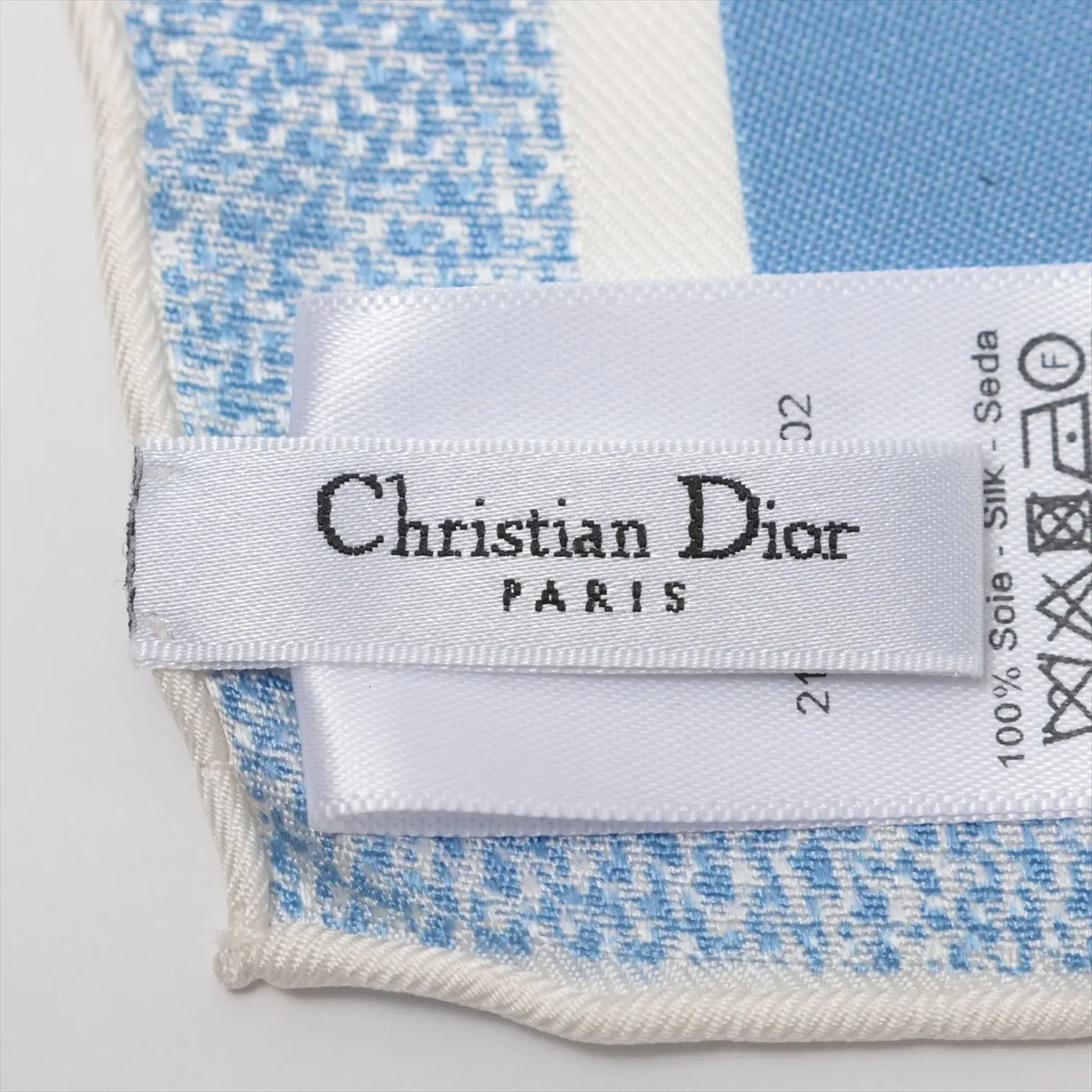Toile de Joux Sauvage Silk Scarf, Blue. — view 6