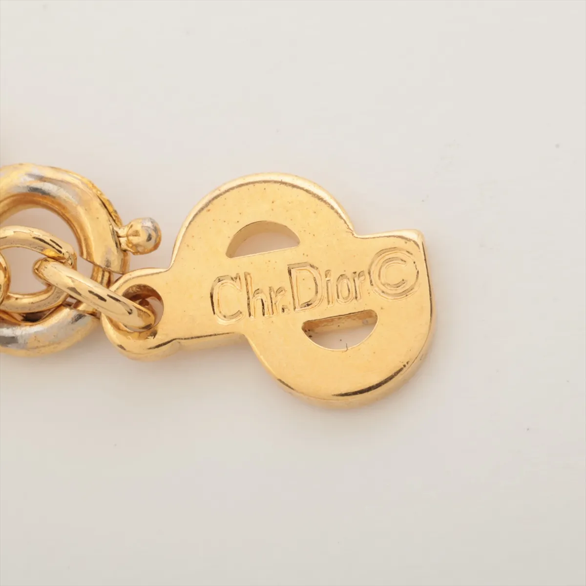 CD logo necklace, GP gold, with — view 4