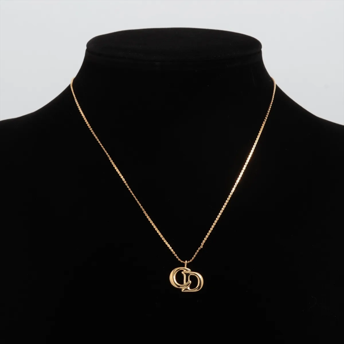 CD logo necklace, GP gold, with — view 5