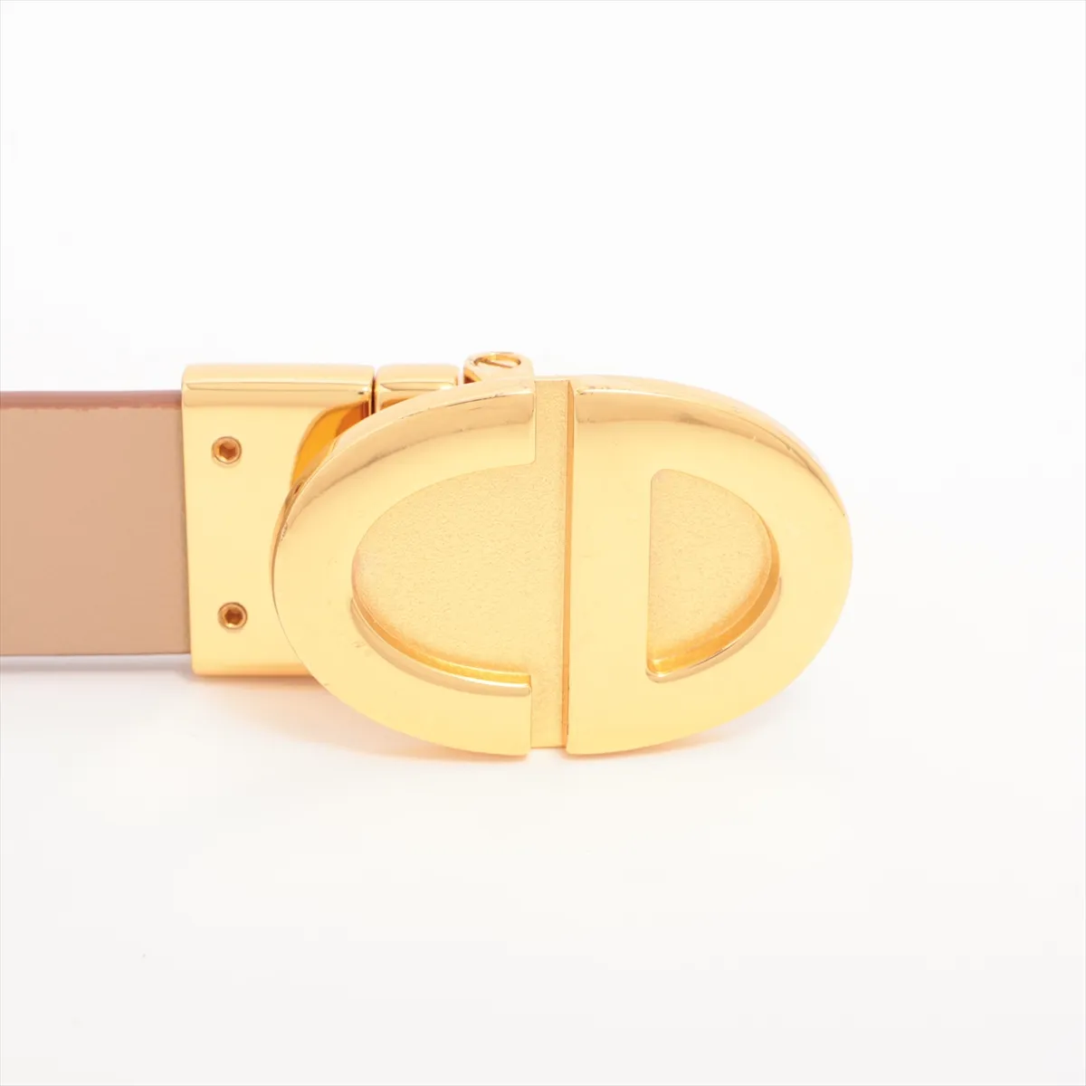 CD logo belt Leather x GP Brown x Beige — view 5