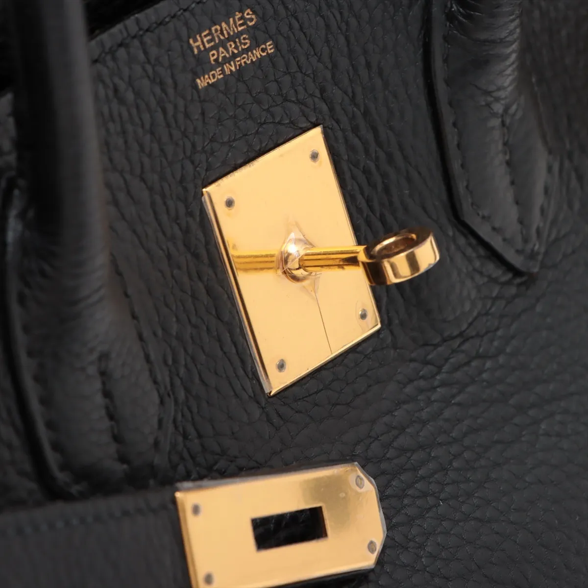 [Individually wrapped] Hermes Birkin 30 LeTourne Taurillon Clemence Black Gold hardware L:2008 — view 14