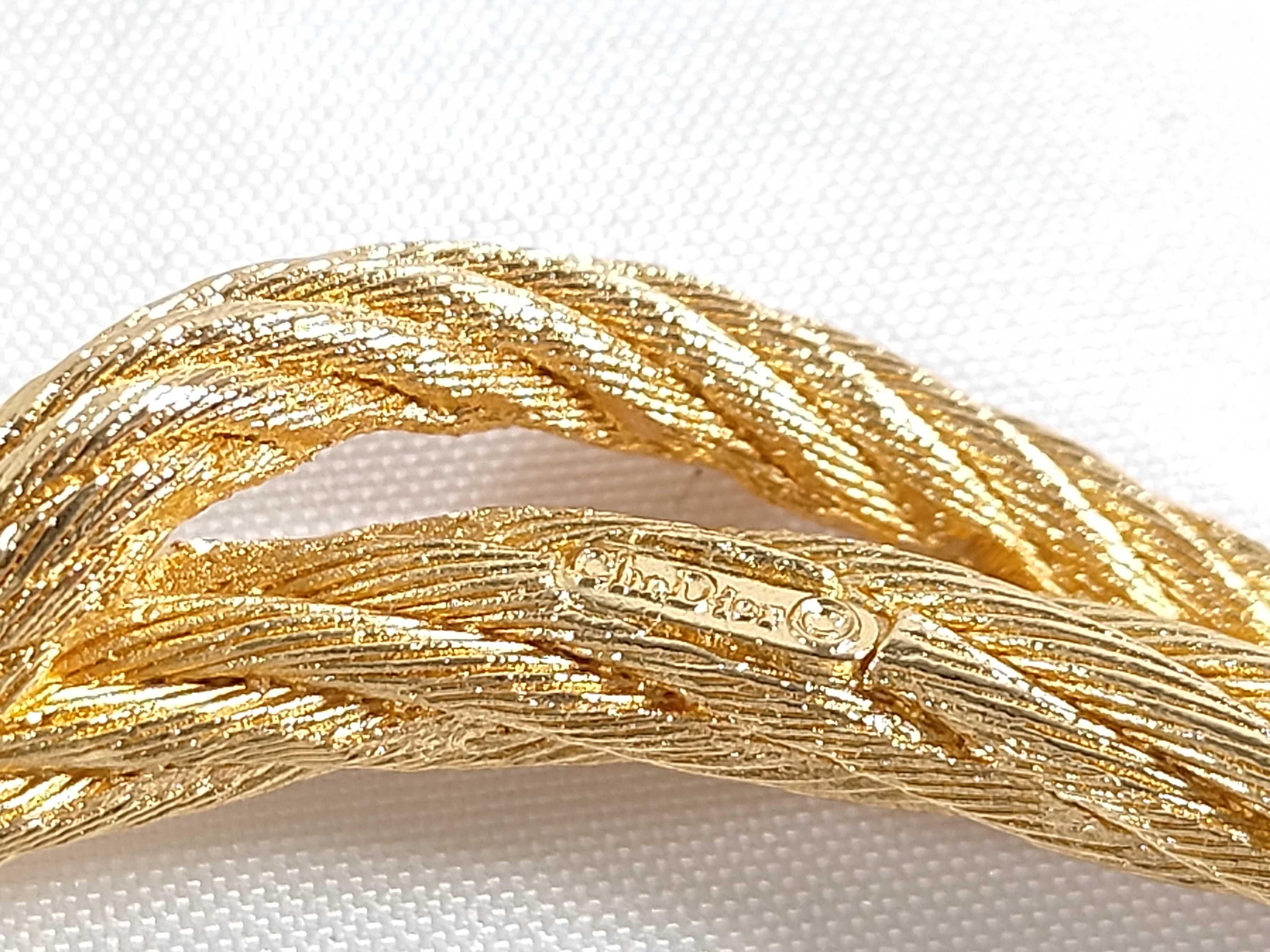 Gold Diamond Brooch — view 4