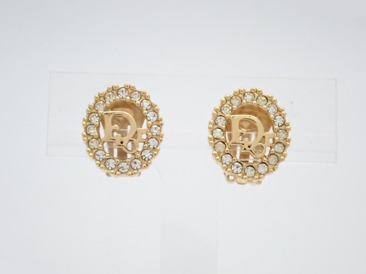 Gold and stone earrings