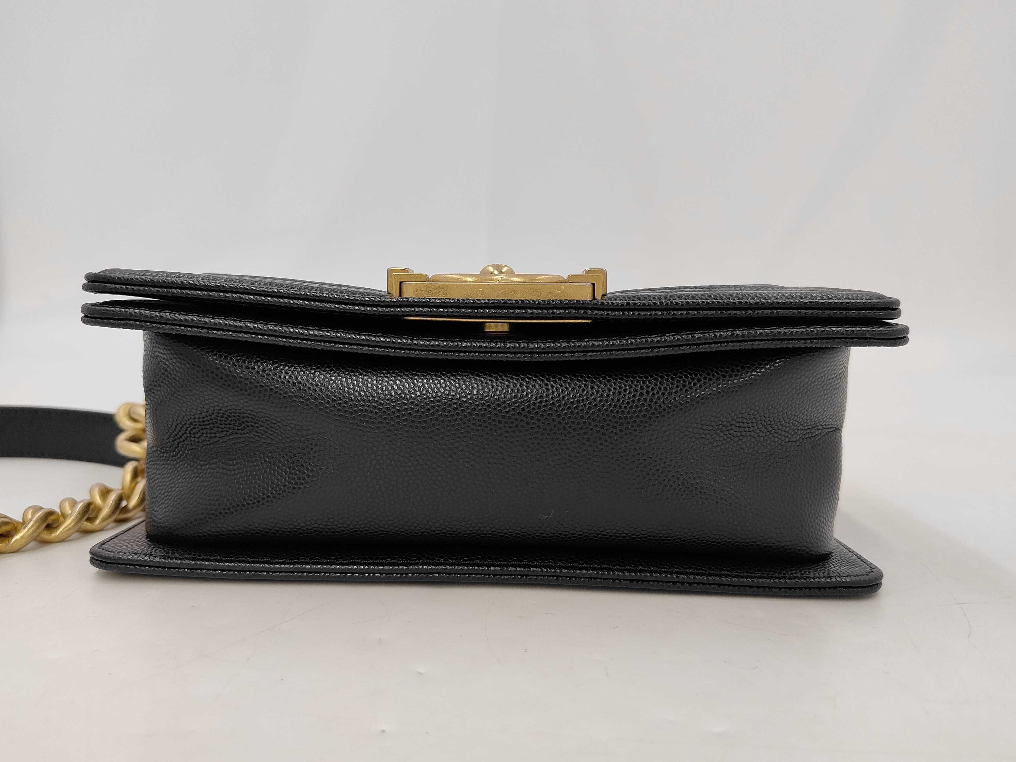 Boy Chanel Caviar Matelassé Shoulder Bag — view 7