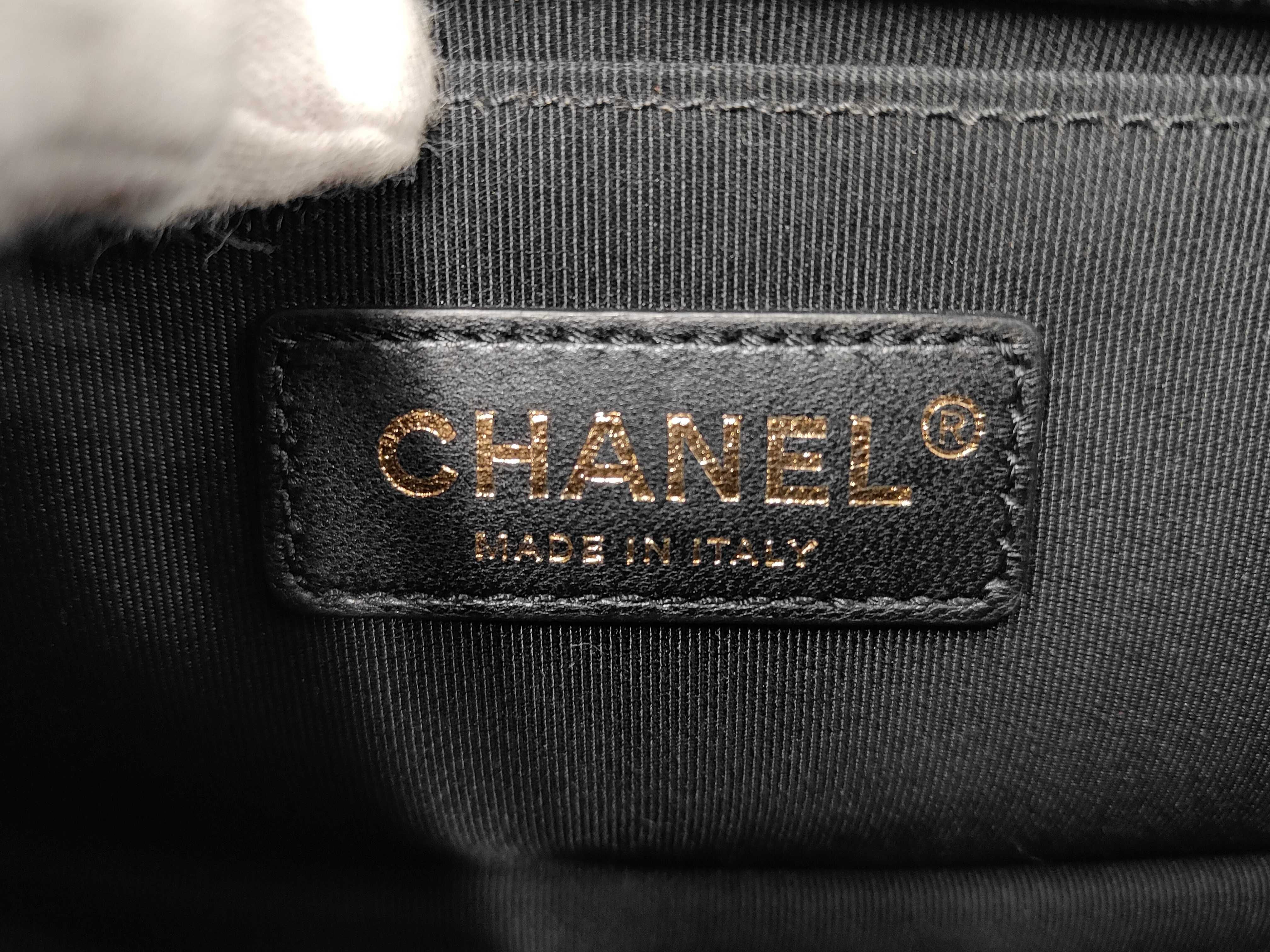 Boy Chanel Caviar Matelassé Shoulder Bag — view 10