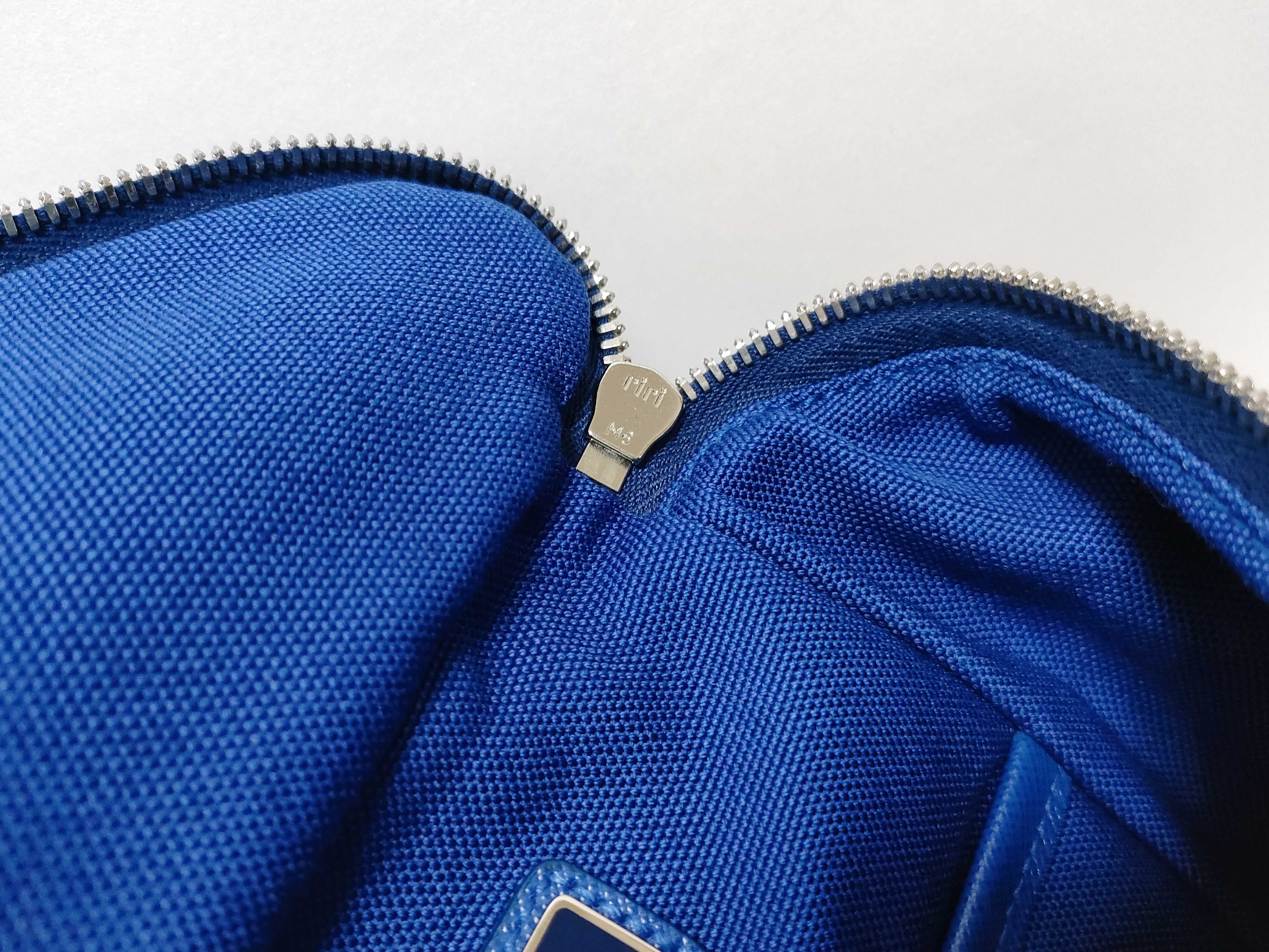 Shoulder Bag, Triangle Logo, Canvas, Blue, 2VH147 Shoulder Bag — view 9