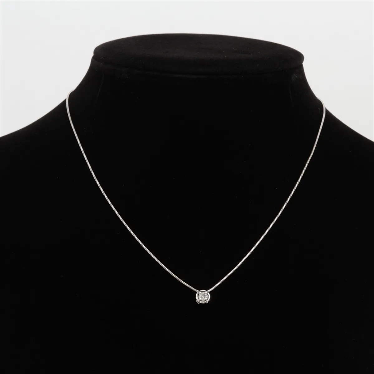 Diamond Necklace 750 (WG) 3.8g Diamond diameter approx. 3.55mm — view 5