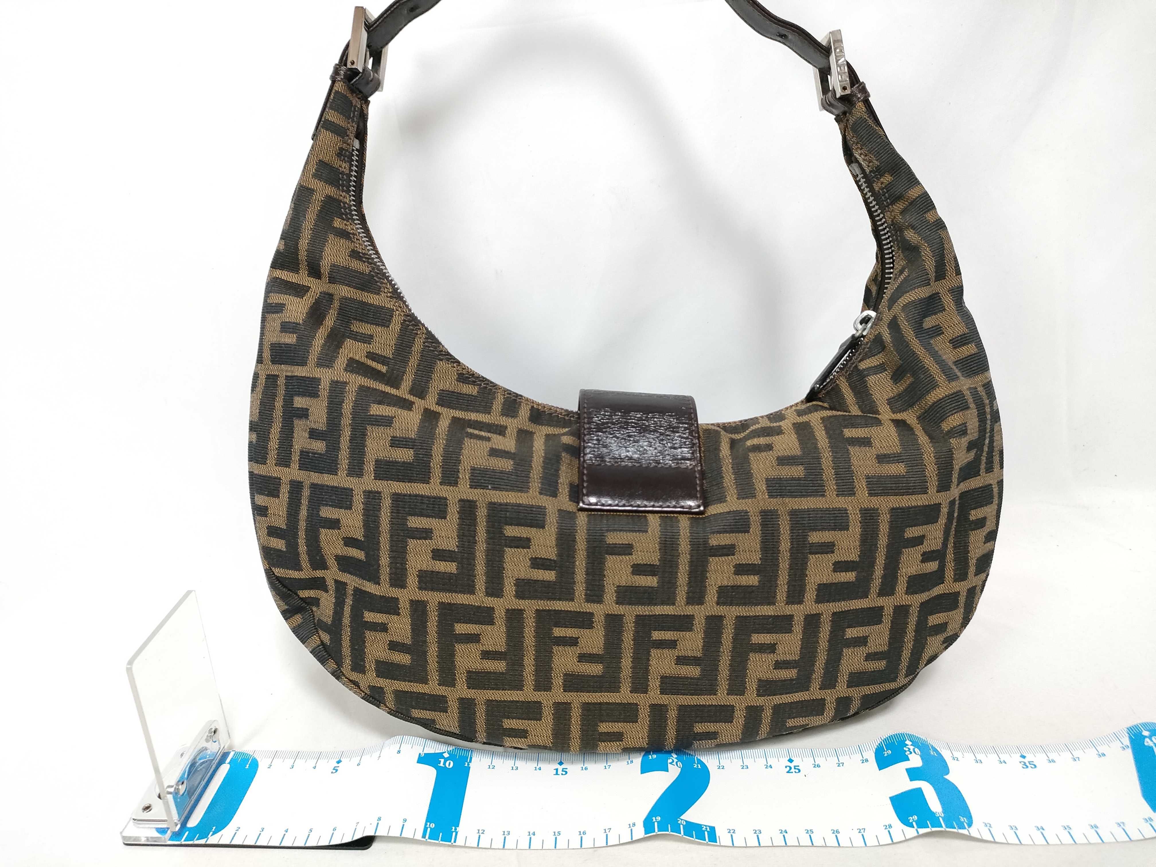 Zucca Canvas Mamma Bucket Moon-shaped Silver Hardware One-Shoulder Bag — view 2