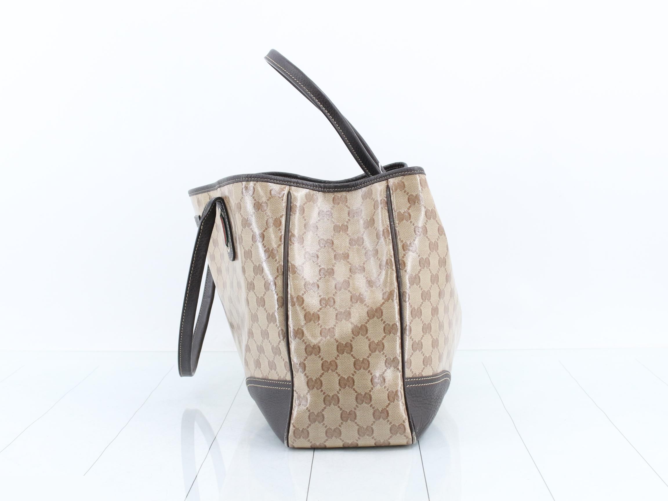 Sherry (Ribbon) GG Coated Canvas Tote Bag — view 3