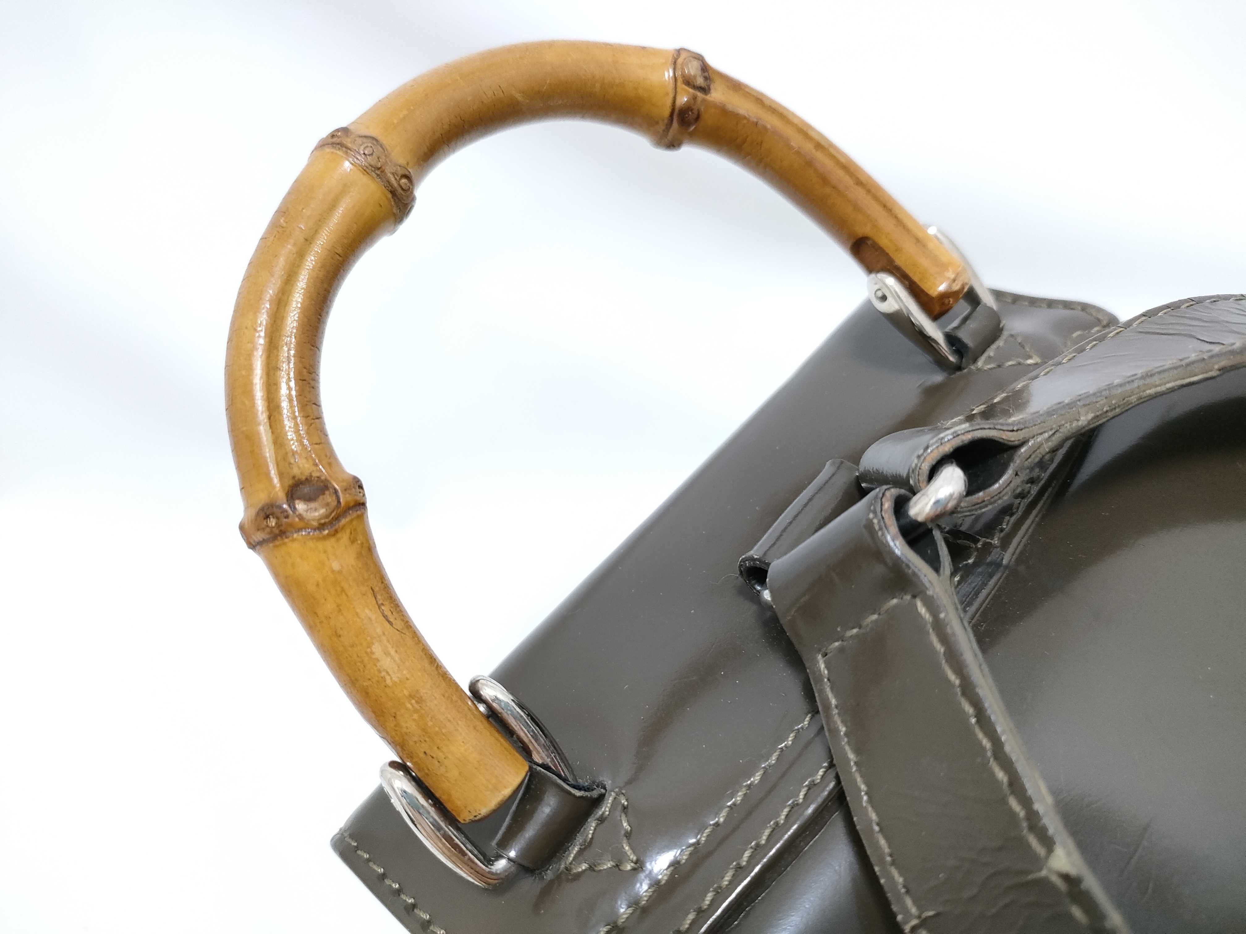 Bamboo Backpack (003 2058 0030 5) - Nylon and Leather, Brown. — view 13