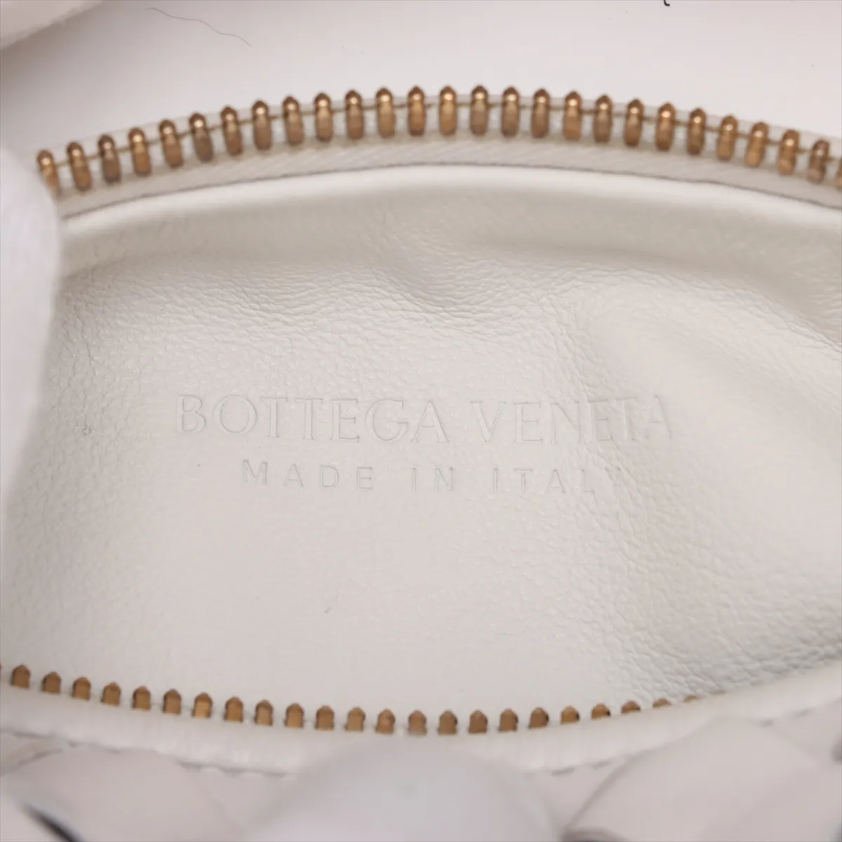 Intrecciato Mini Jodie Leather Handbag White — view 8